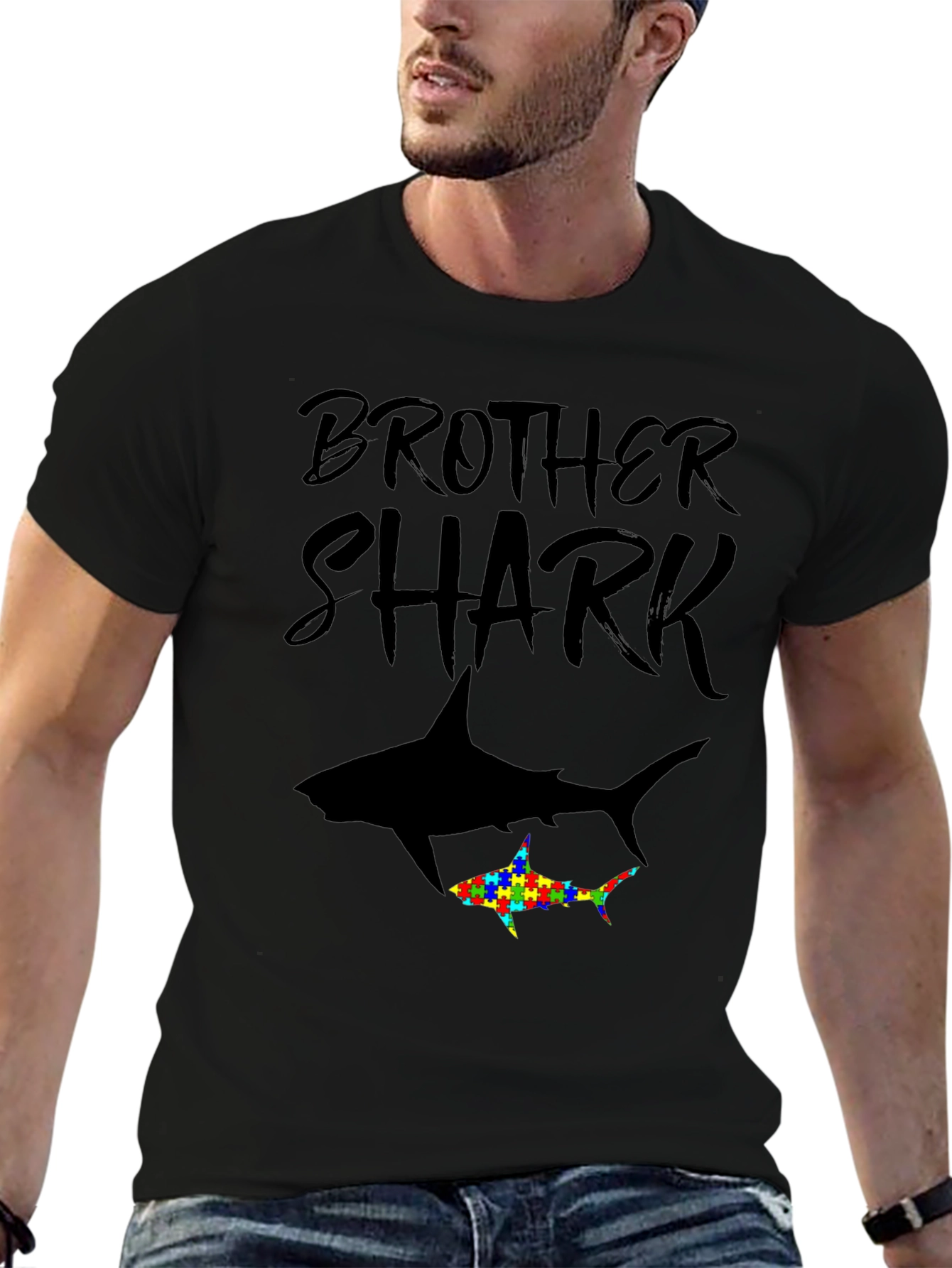 Brother Shark Autism Awareness T-Shirt