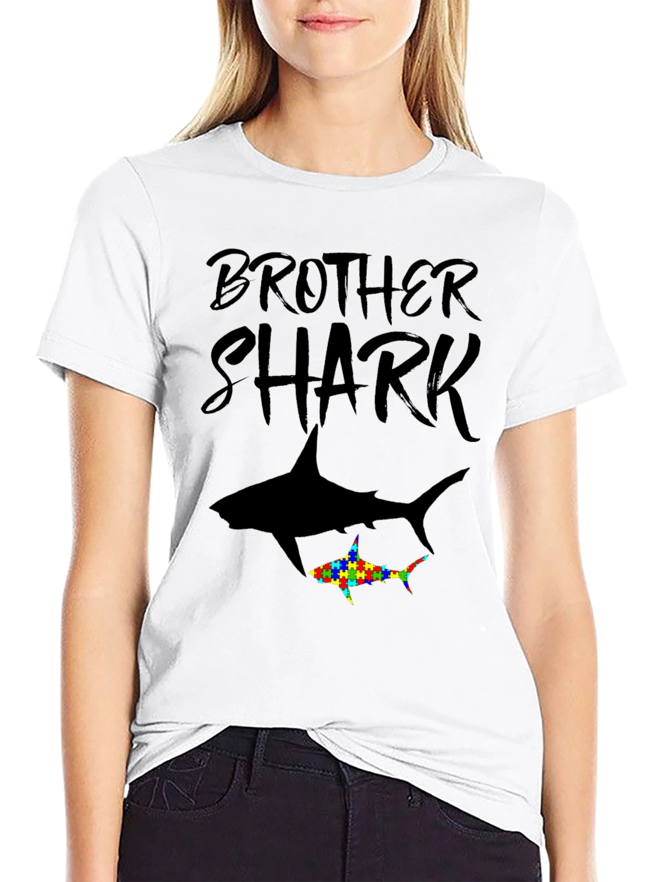 Brother Shark Autism Awareness T-Shirt