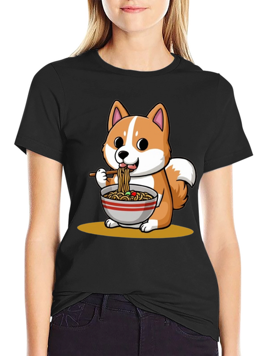 Shiba Inu Ramen T-Shirt - Cute Anime Dog Tee