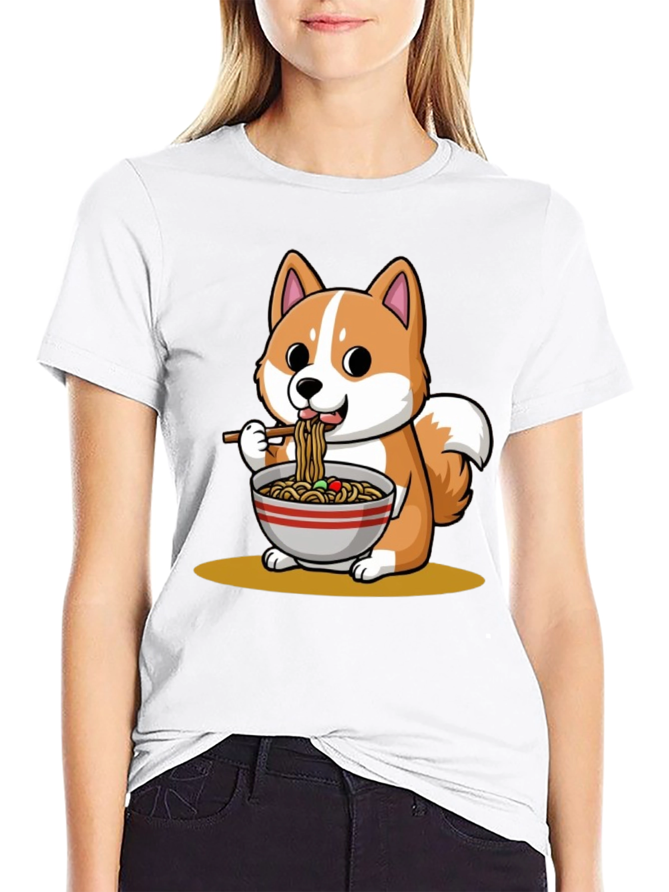 Shiba Inu Ramen T-Shirt - Cute Anime Dog Tee