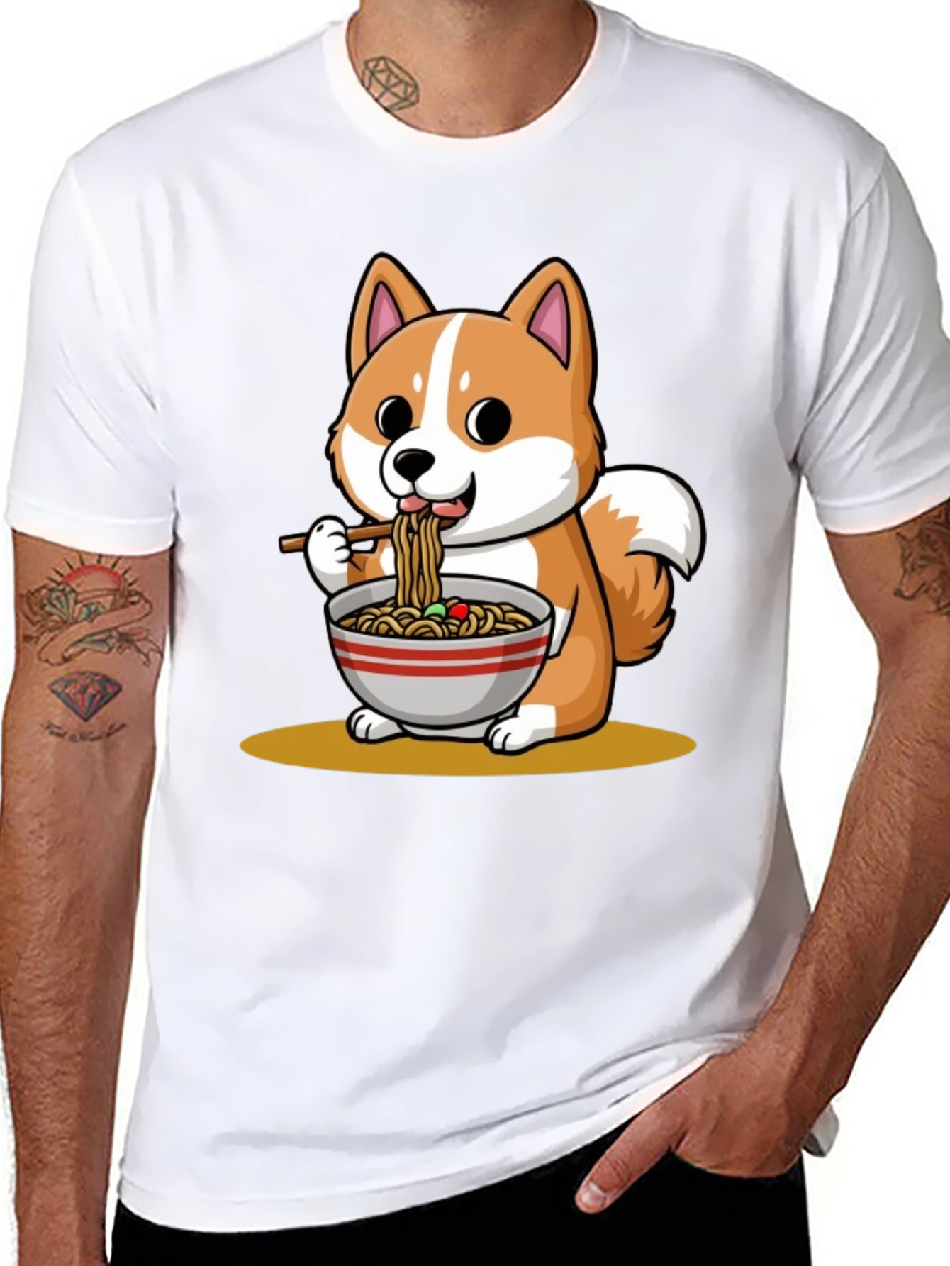 Shiba Inu Ramen T-Shirt - Cute Anime Dog Tee