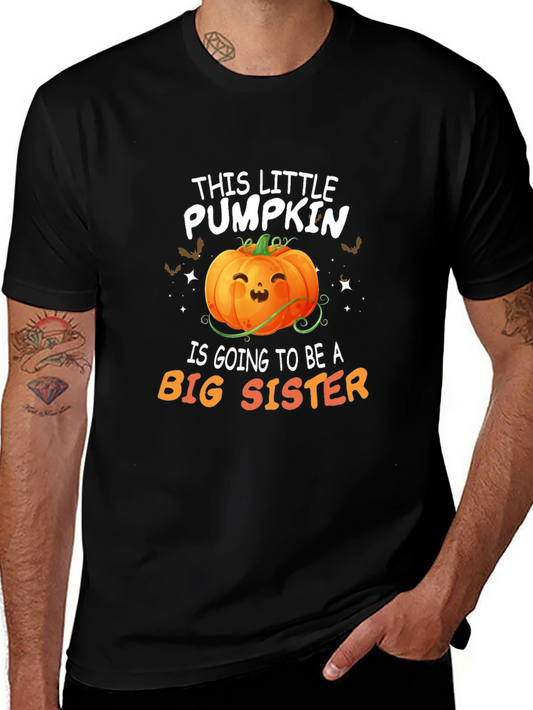 Pumpkin Big Sister Announcement T-Shirt