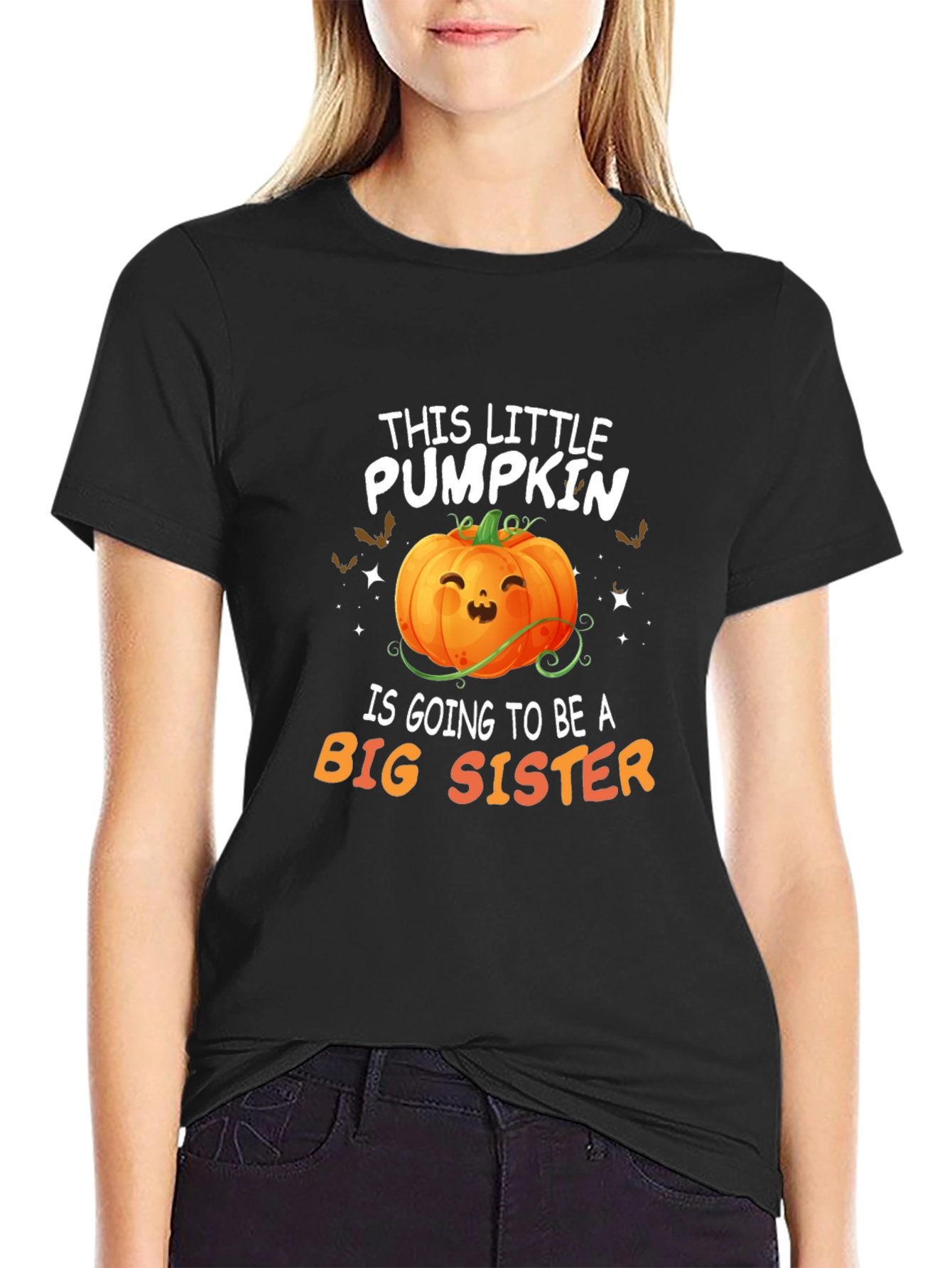 Pumpkin Big Sister Announcement T-Shirt