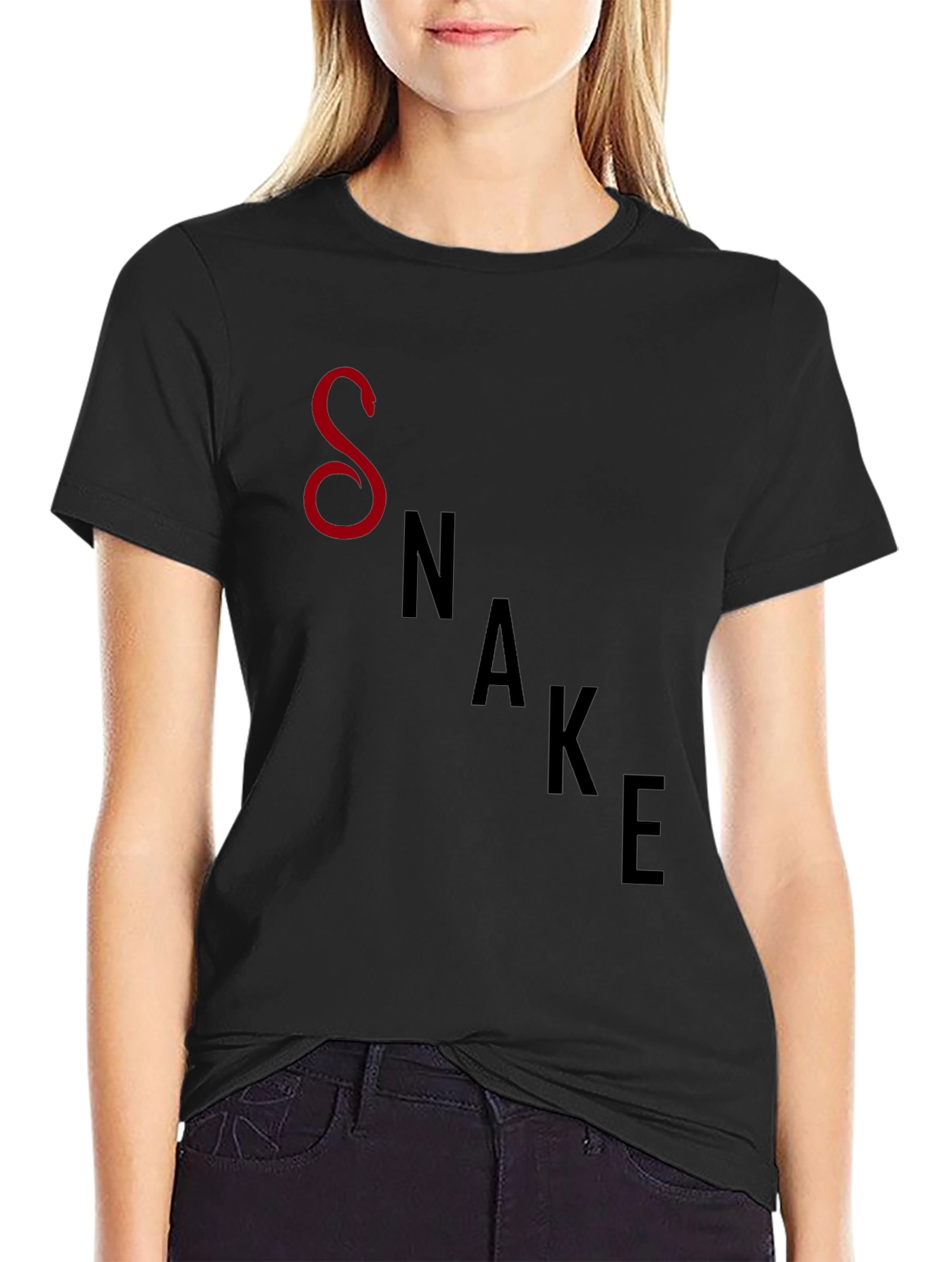 Black Snake Graphic Tee - Cool & Stylish