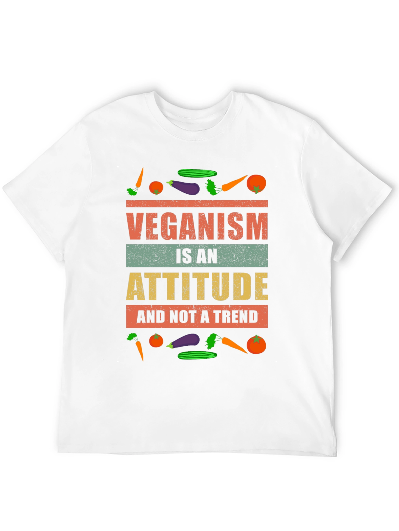 Veganism Attitude T-Shirt -  Unisex Black Tee
