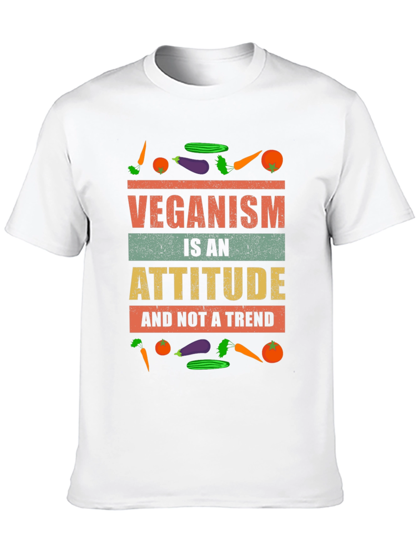 Veganism Attitude T-Shirt -  Unisex Black Tee
