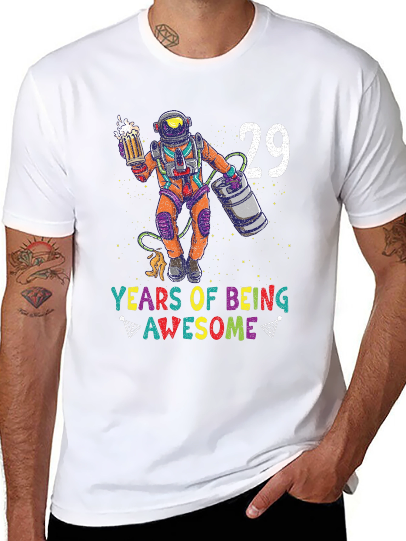 29 Years Awesome Astronaut T-Shirt