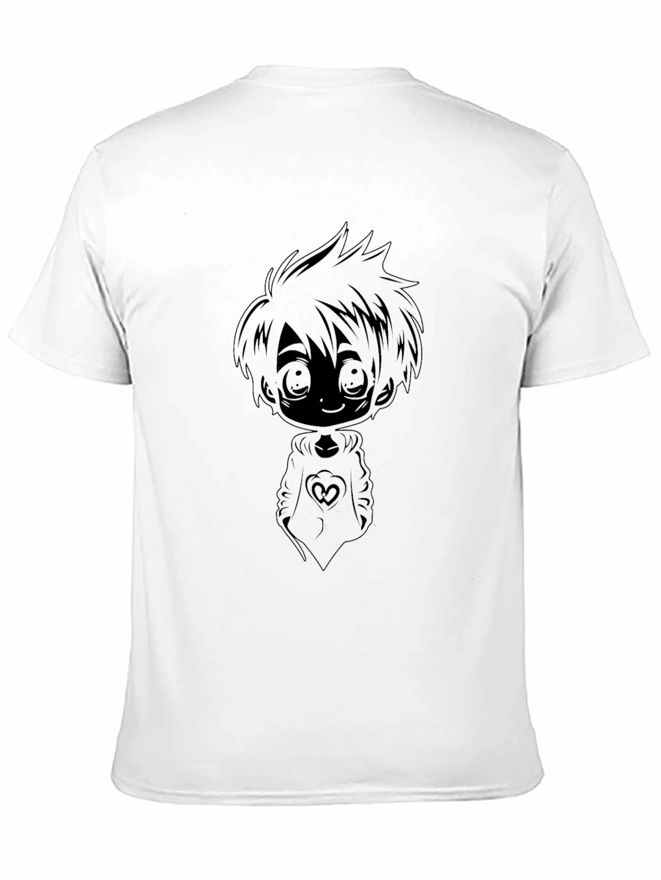 Anime Chibi Graphic Black T-Shirt