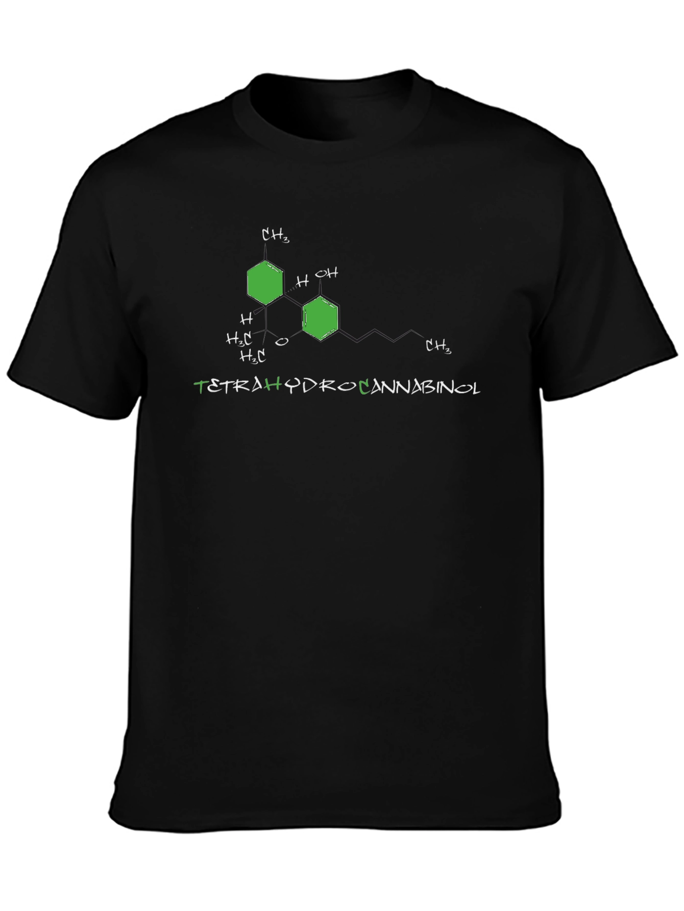 Tetrahydrocannabinol Molecule T-Shirt