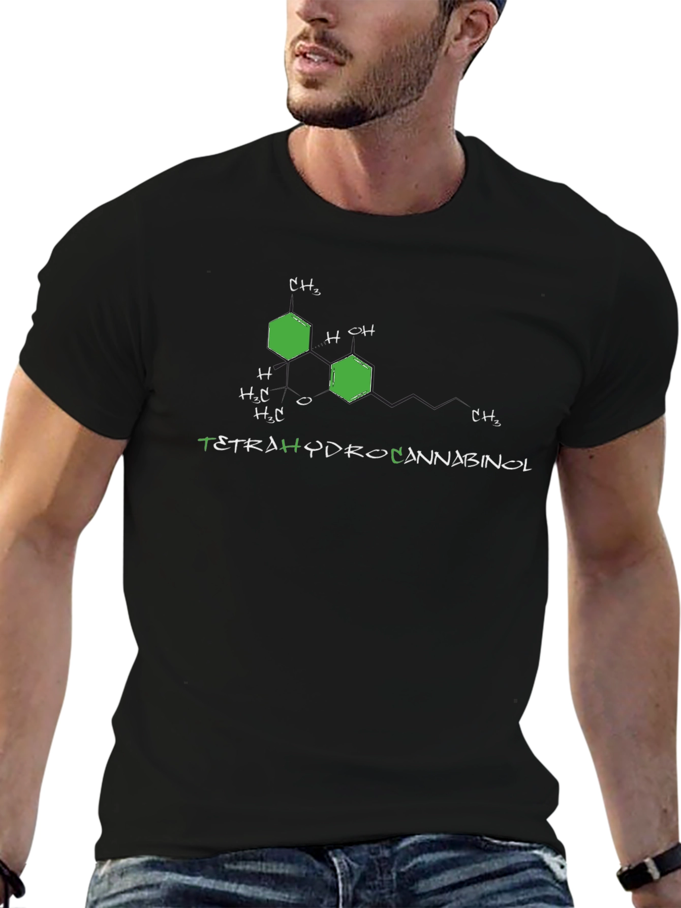 Tetrahydrocannabinol Molecule T-Shirt