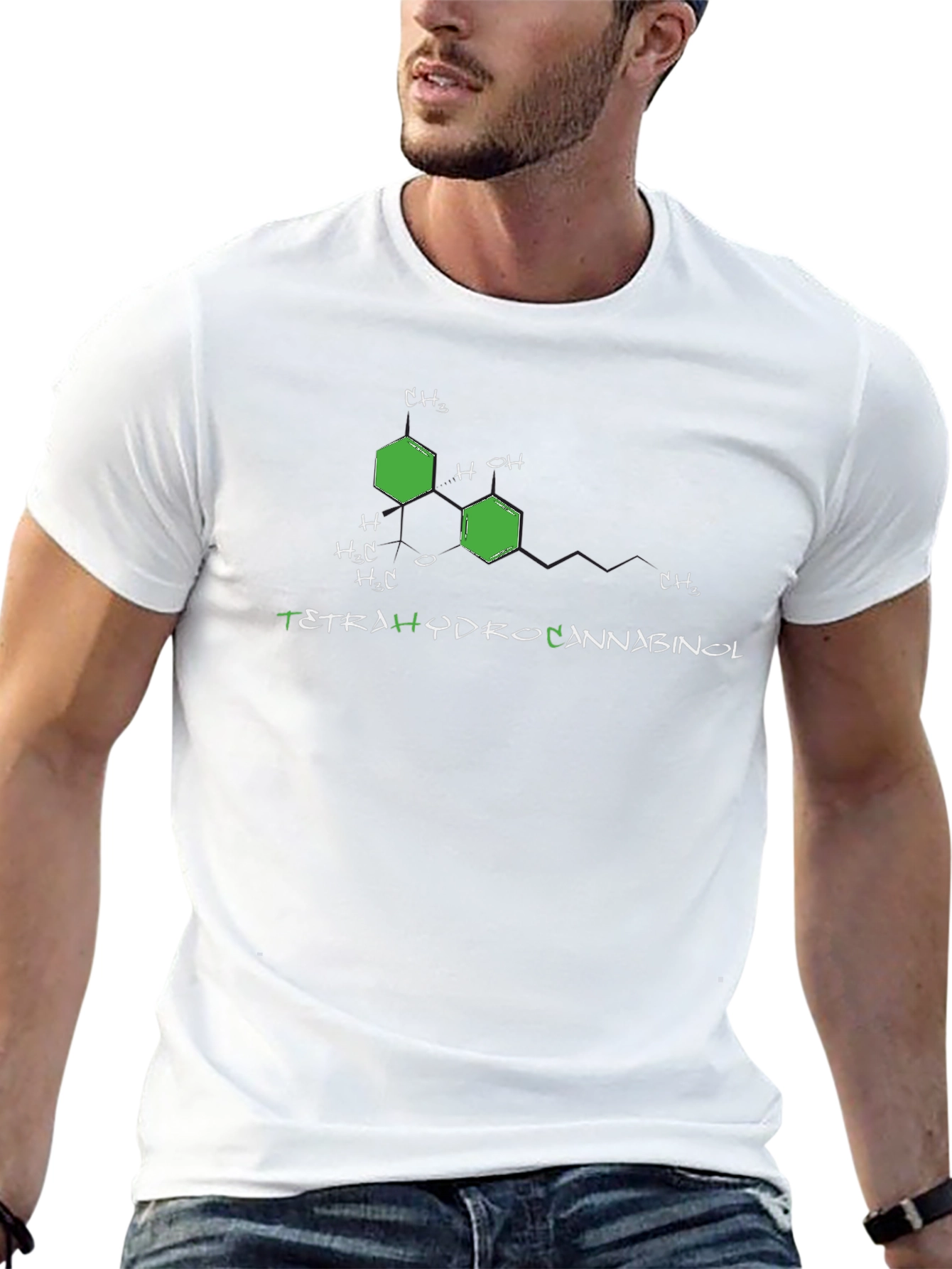 Tetrahydrocannabinol Molecule T-Shirt