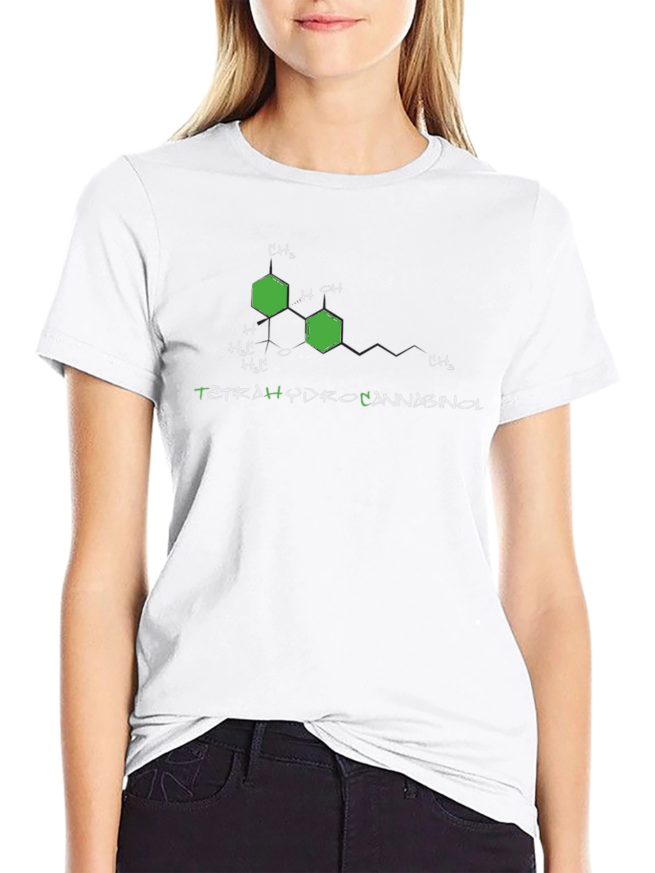 Tetrahydrocannabinol Molecule T-Shirt