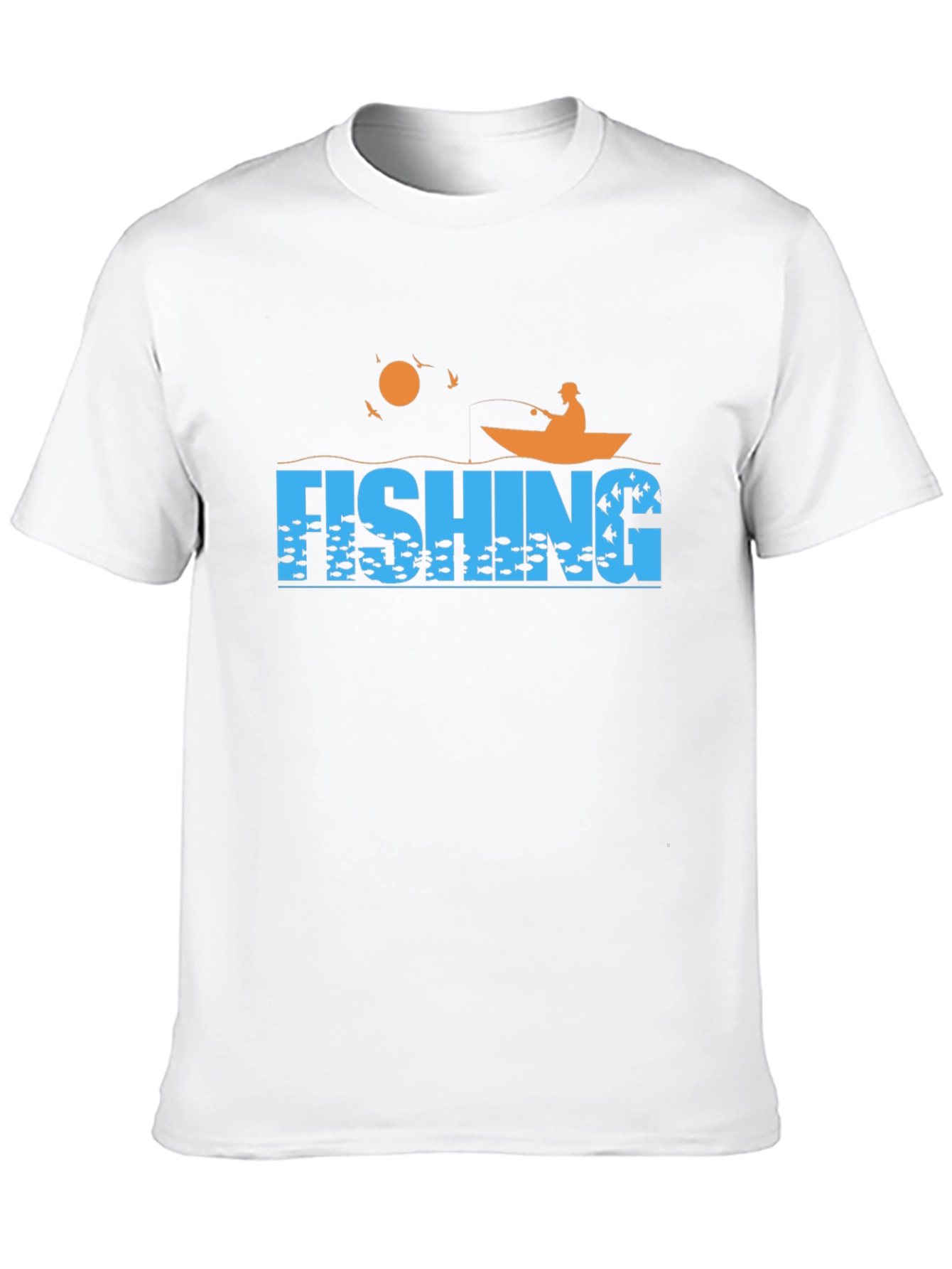Fishing Graphic T-Shirt - Boat Fisherman Fish Design