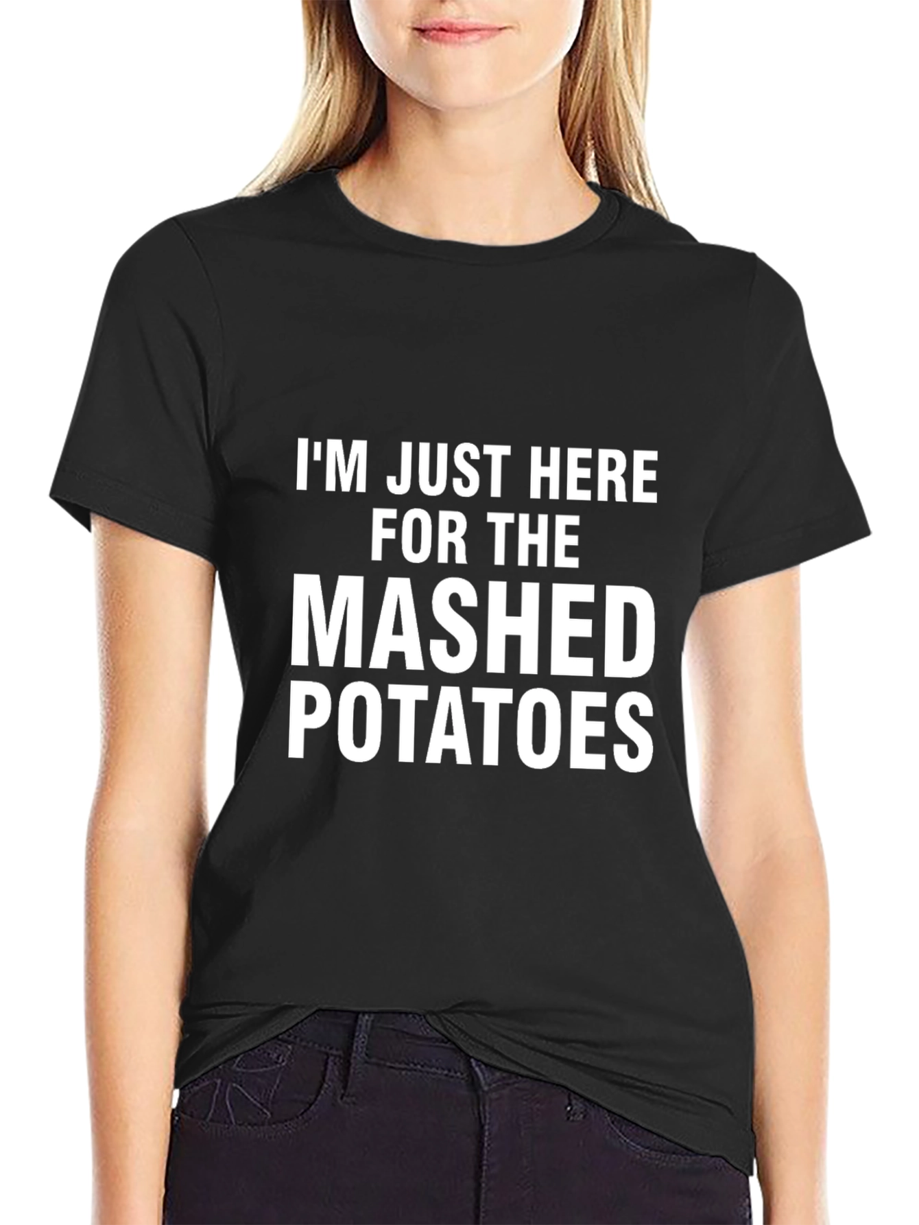 Mashed Potatoes Graphic Tee - Funny Foodie Shirt