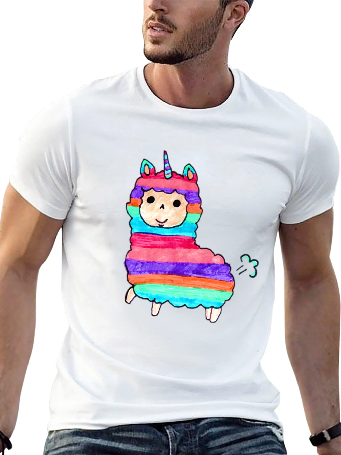 Llama Unicorn Funny T-Shirt