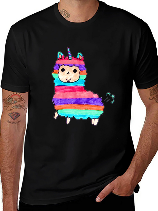 Llama Unicorn Funny T-Shirt