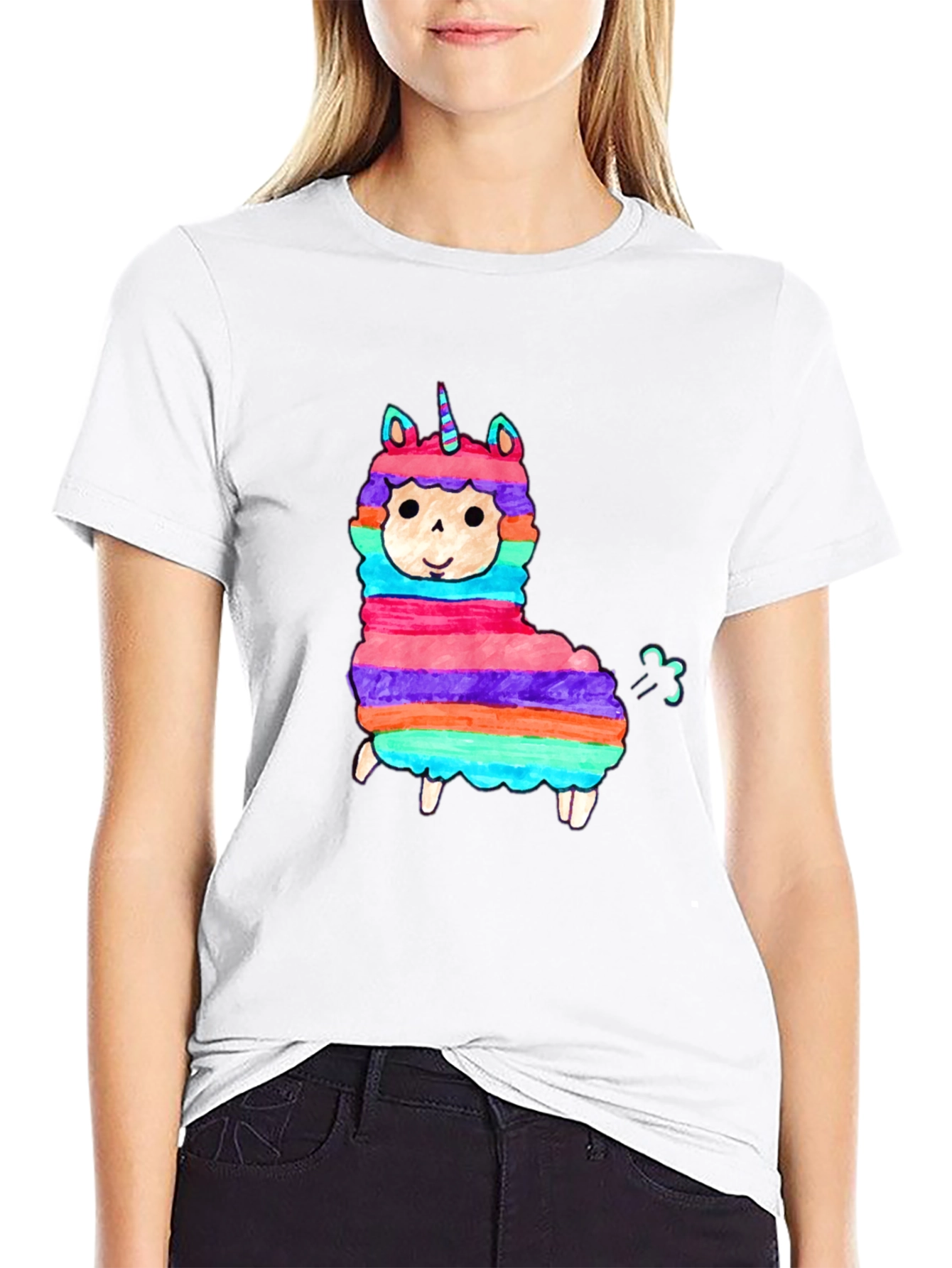 Llama Unicorn Funny T-Shirt
