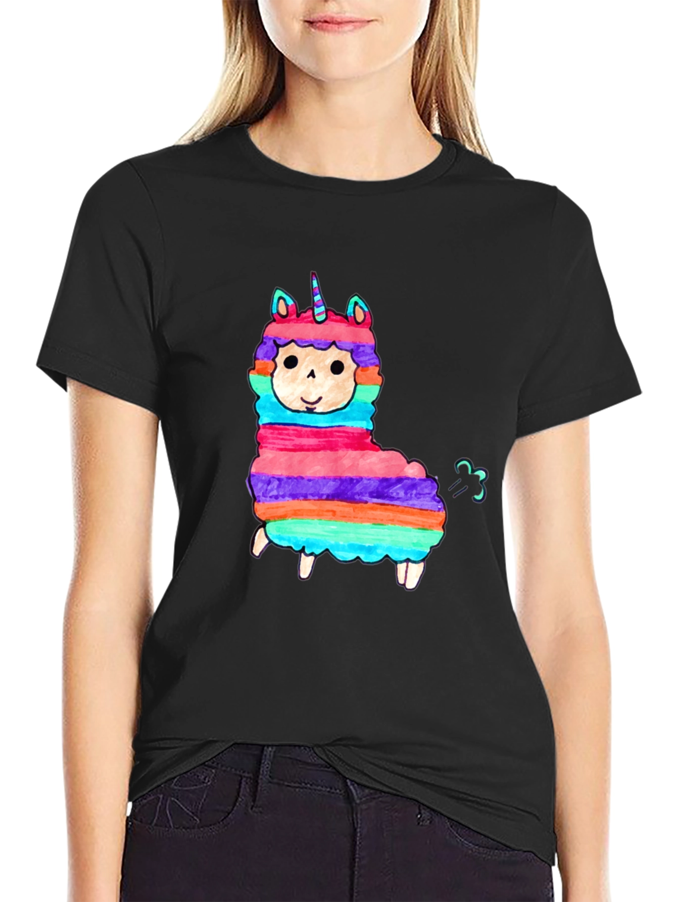 Llama Unicorn Funny T-Shirt