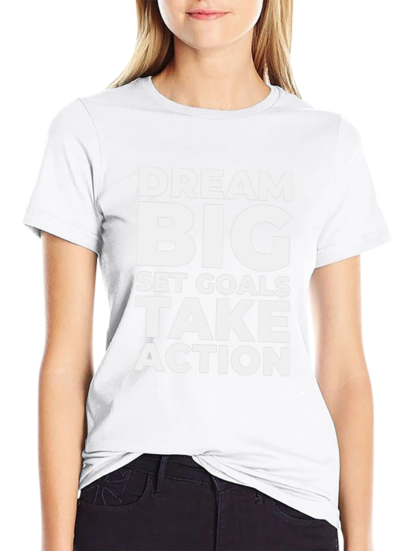 Dream Big Graphic T-Shirt - Motivational Black Tee