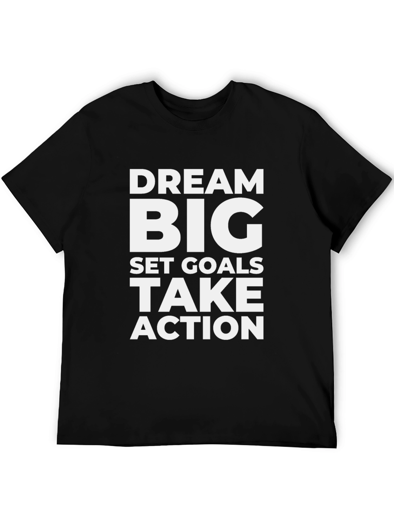 Dream Big Graphic T-Shirt - Motivational Black Tee
