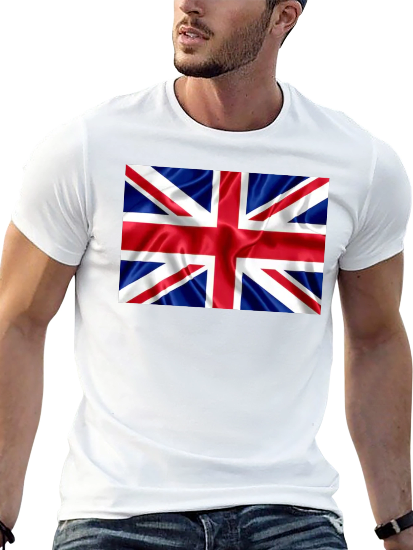 British Flag Graphic Black T-Shirt