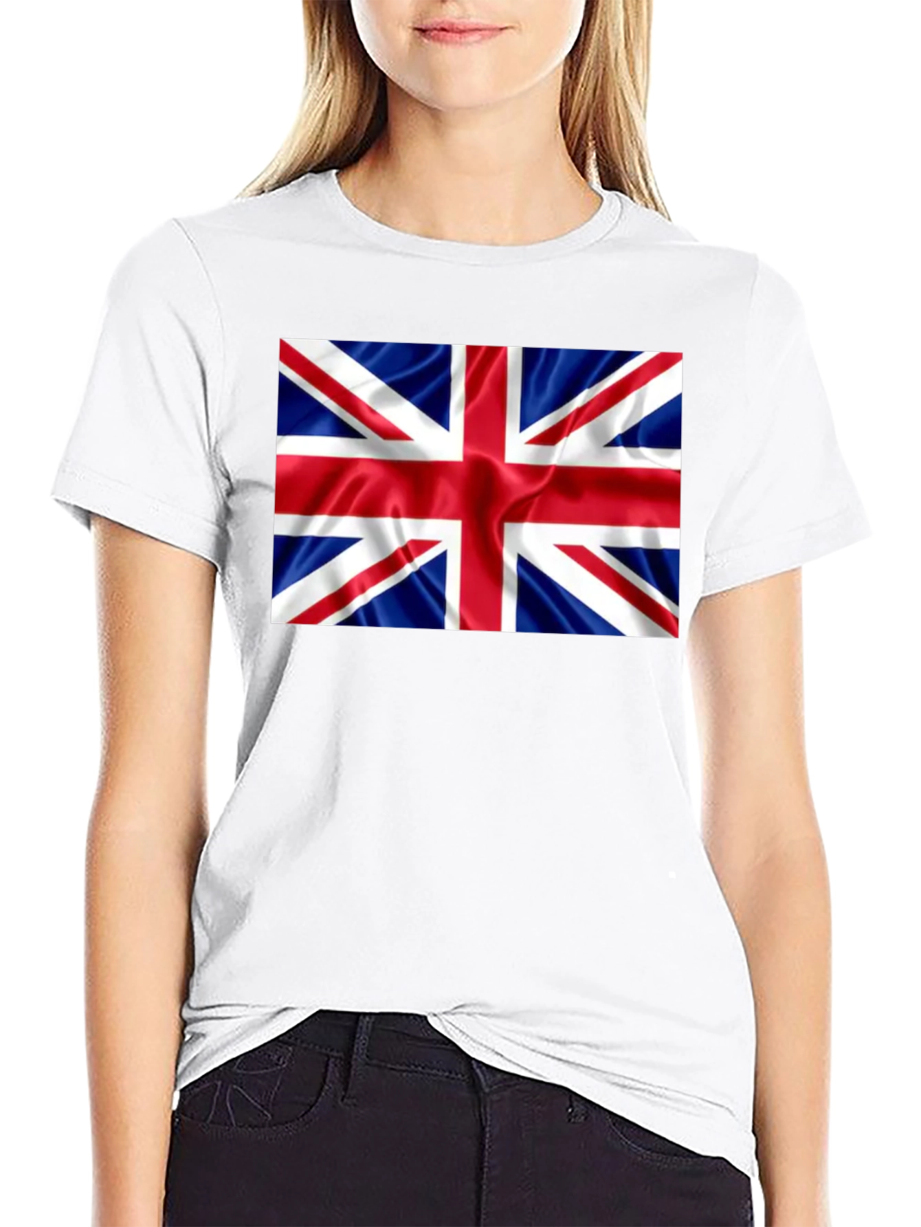 British Flag Graphic Black T-Shirt
