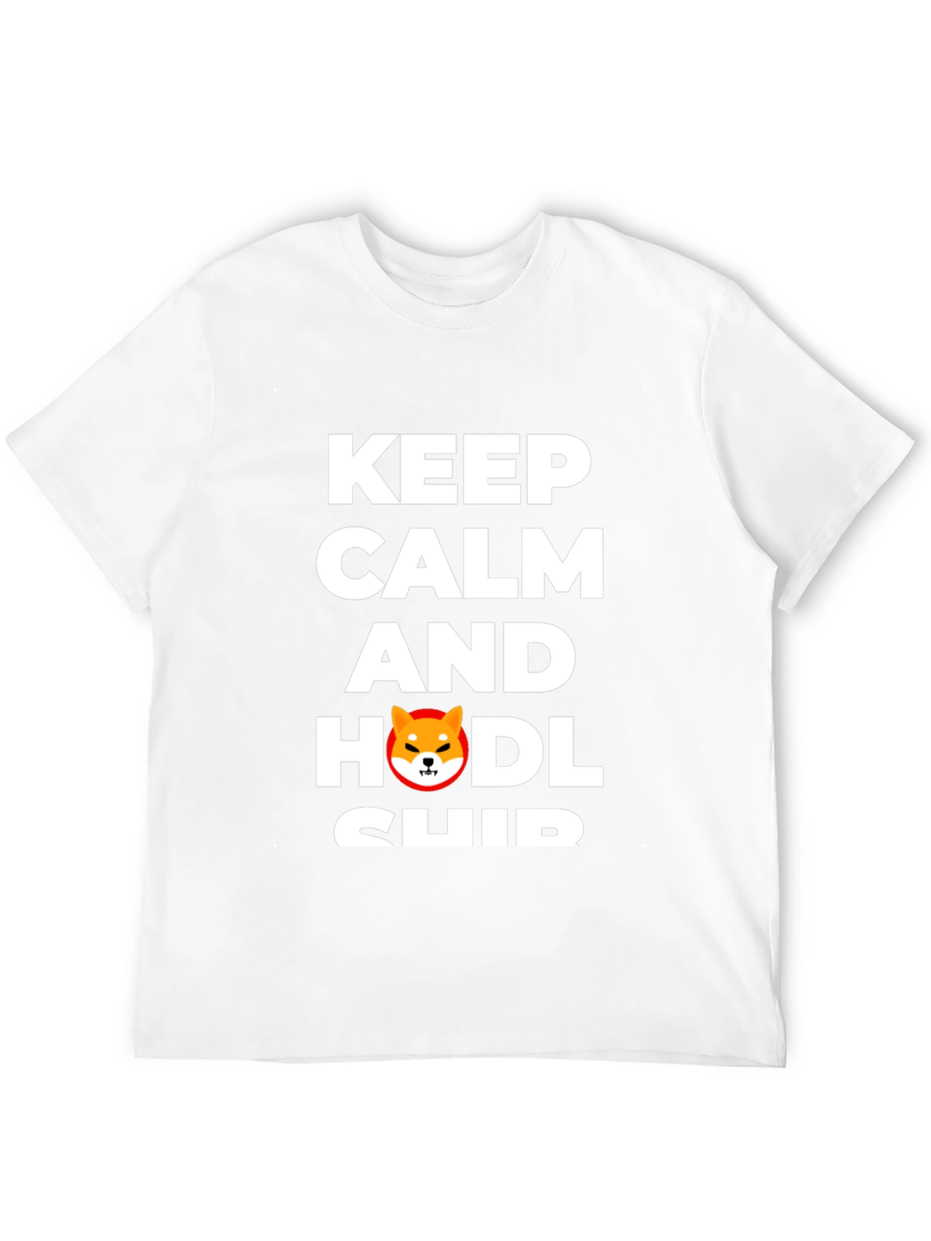 Keep Calm & HODL Shiba Inu Black T-Shirt