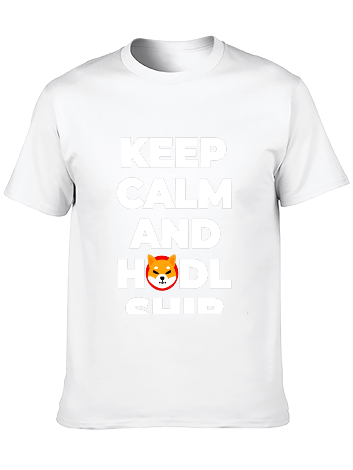 Keep Calm & HODL Shiba Inu Black T-Shirt