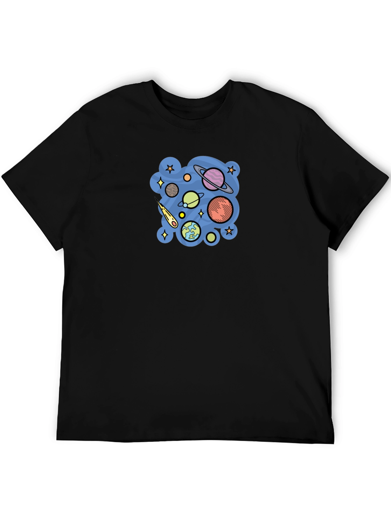 Galaxy Planets Graphic T-Shirt