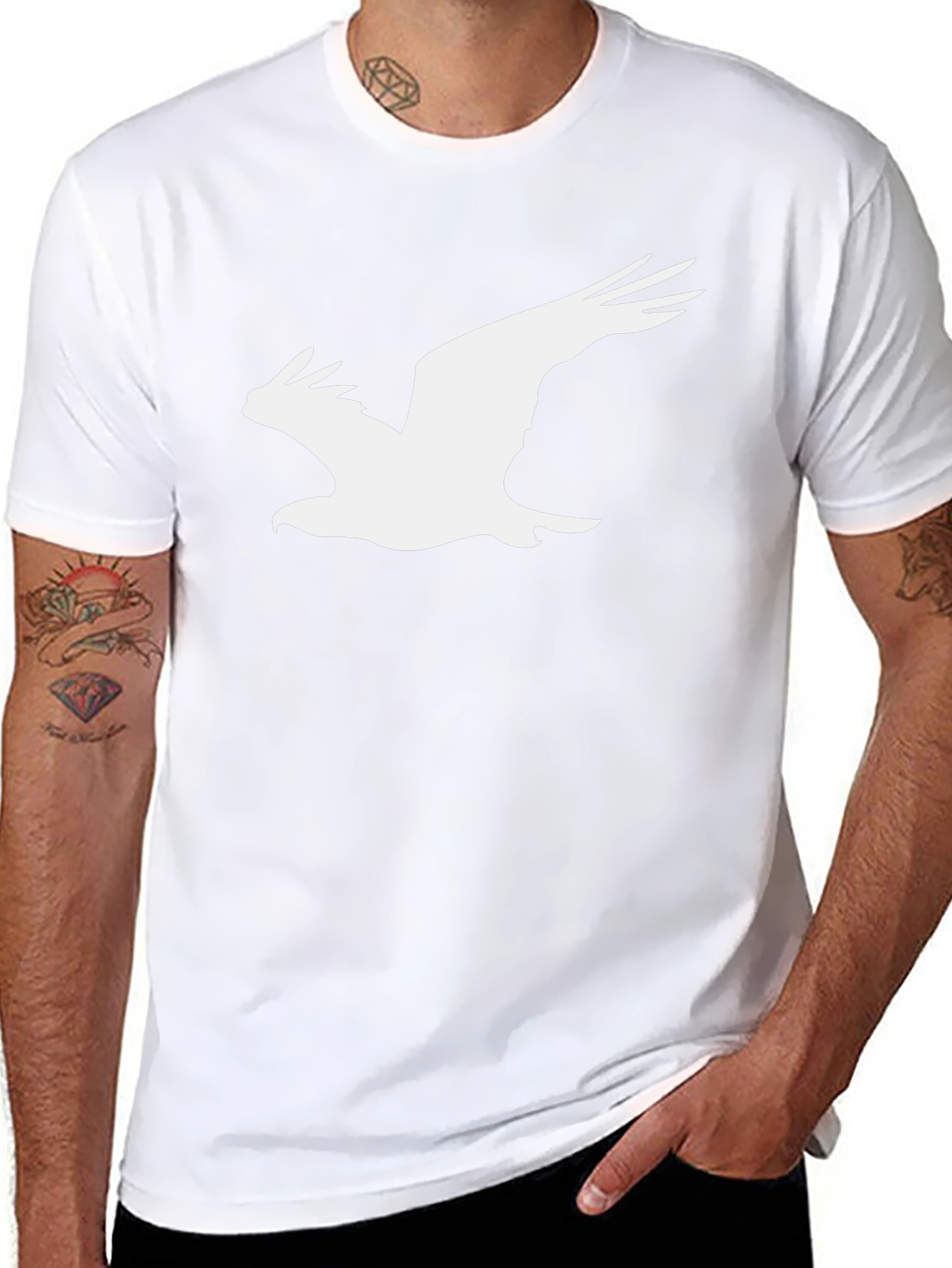 Black Eagle Graphic Tee - Mens Short Sleeve