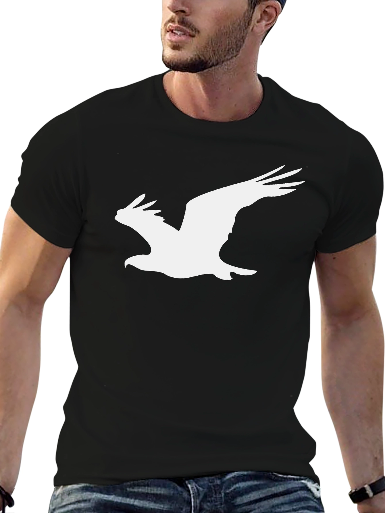 Black Eagle Graphic Tee - Mens Short Sleeve