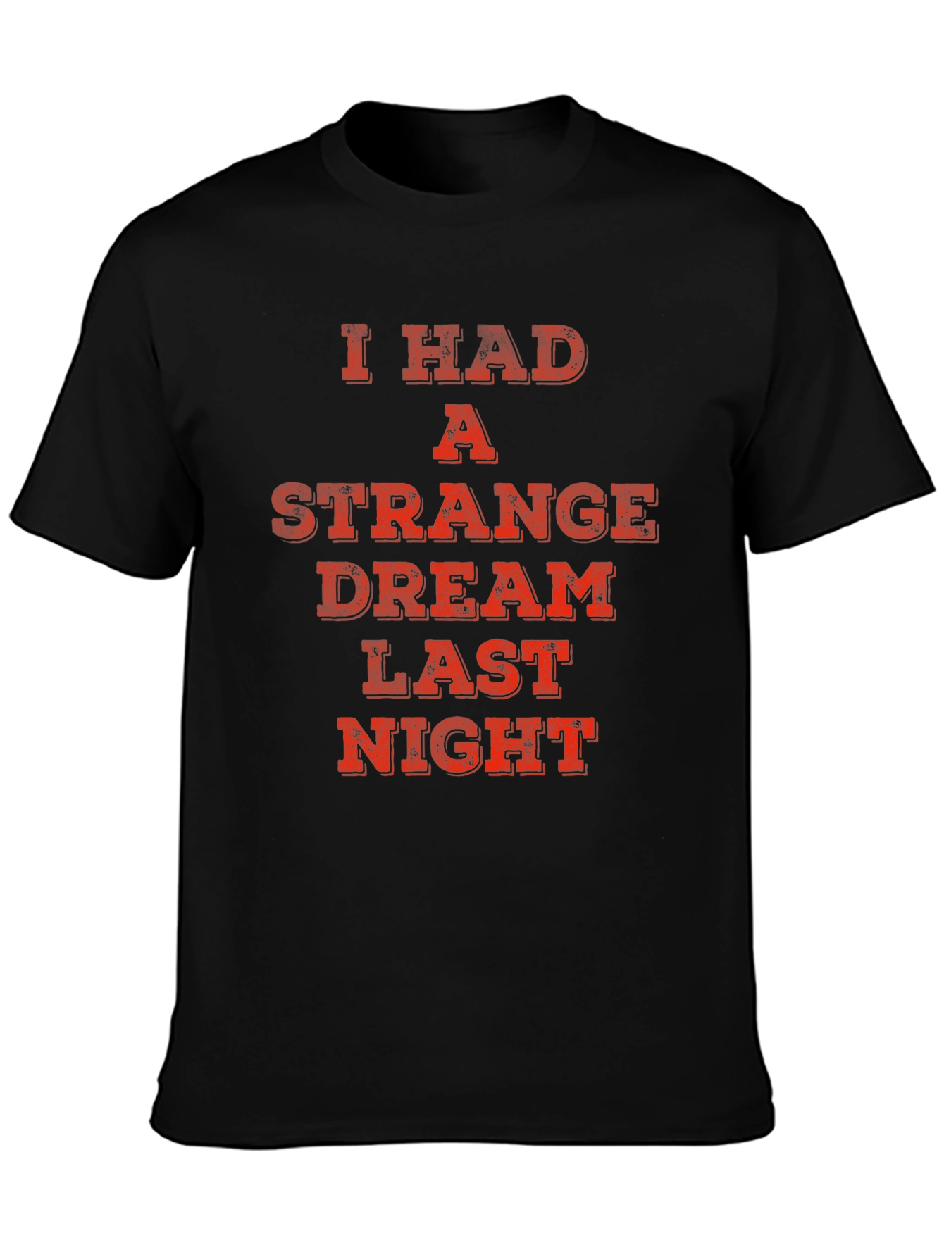 Strange Dream Tee - Black Novelty Graphic T-Shirt