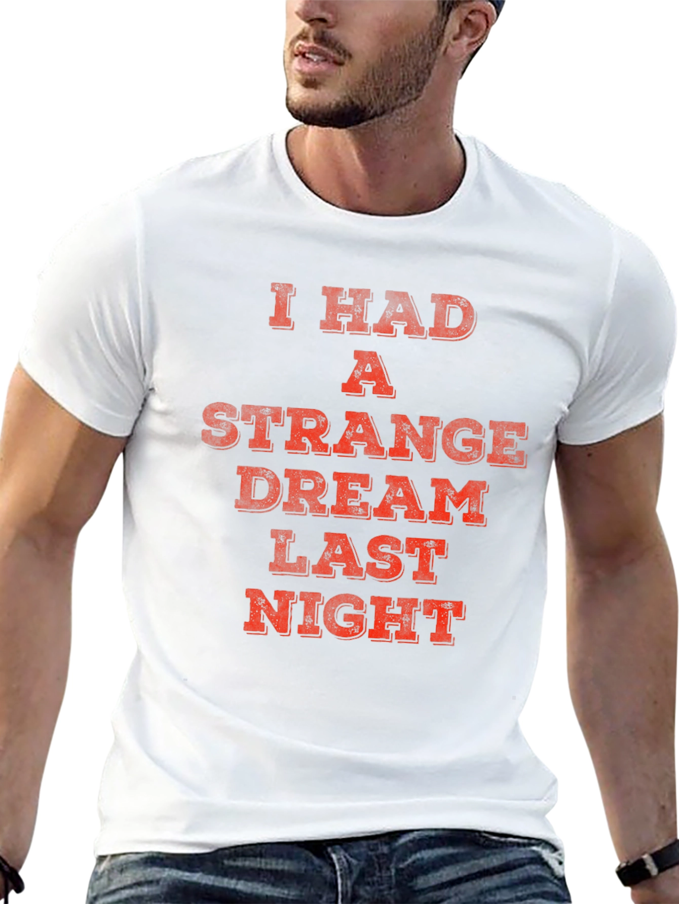 Strange Dream Tee - Black Novelty Graphic T-Shirt