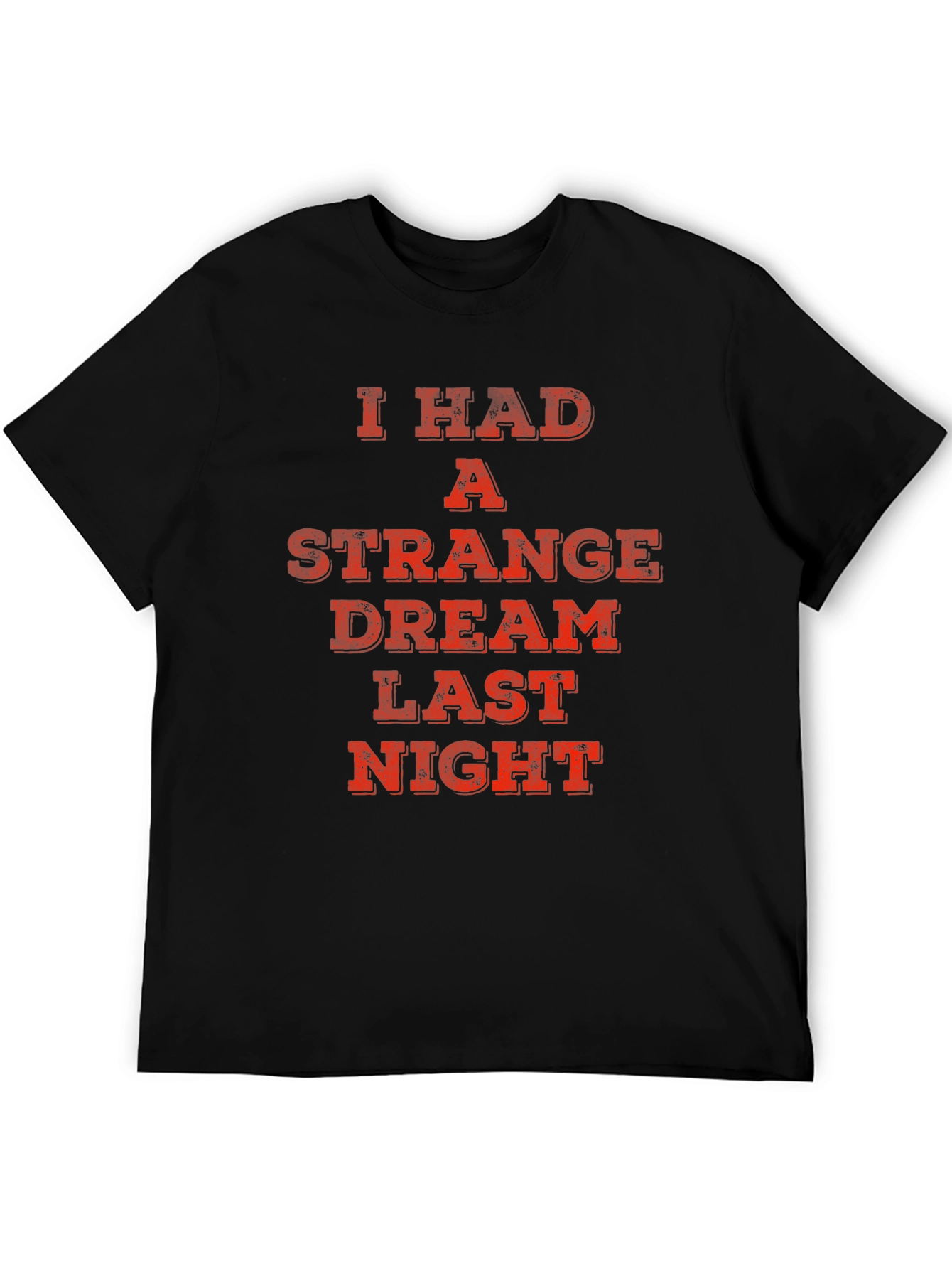 Strange Dream Tee - Black Novelty Graphic T-Shirt