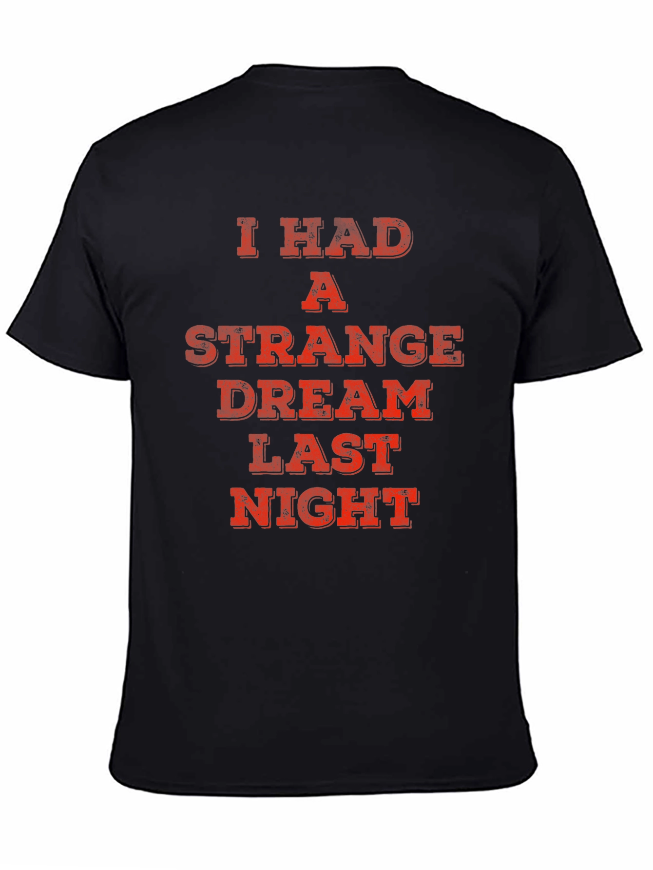 Strange Dream Tee - Black Novelty Graphic T-Shirt