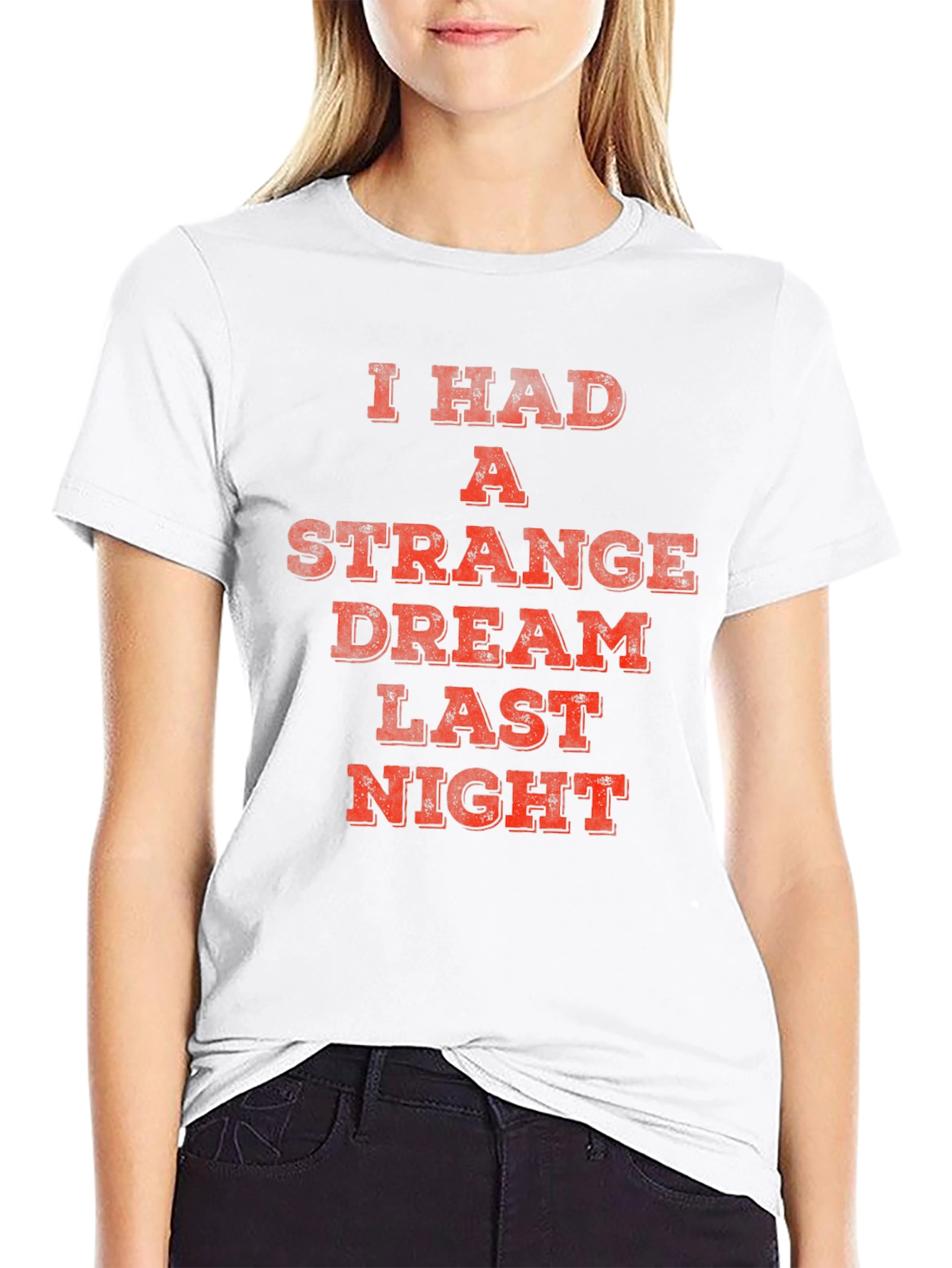 Strange Dream Tee - Black Novelty Graphic T-Shirt