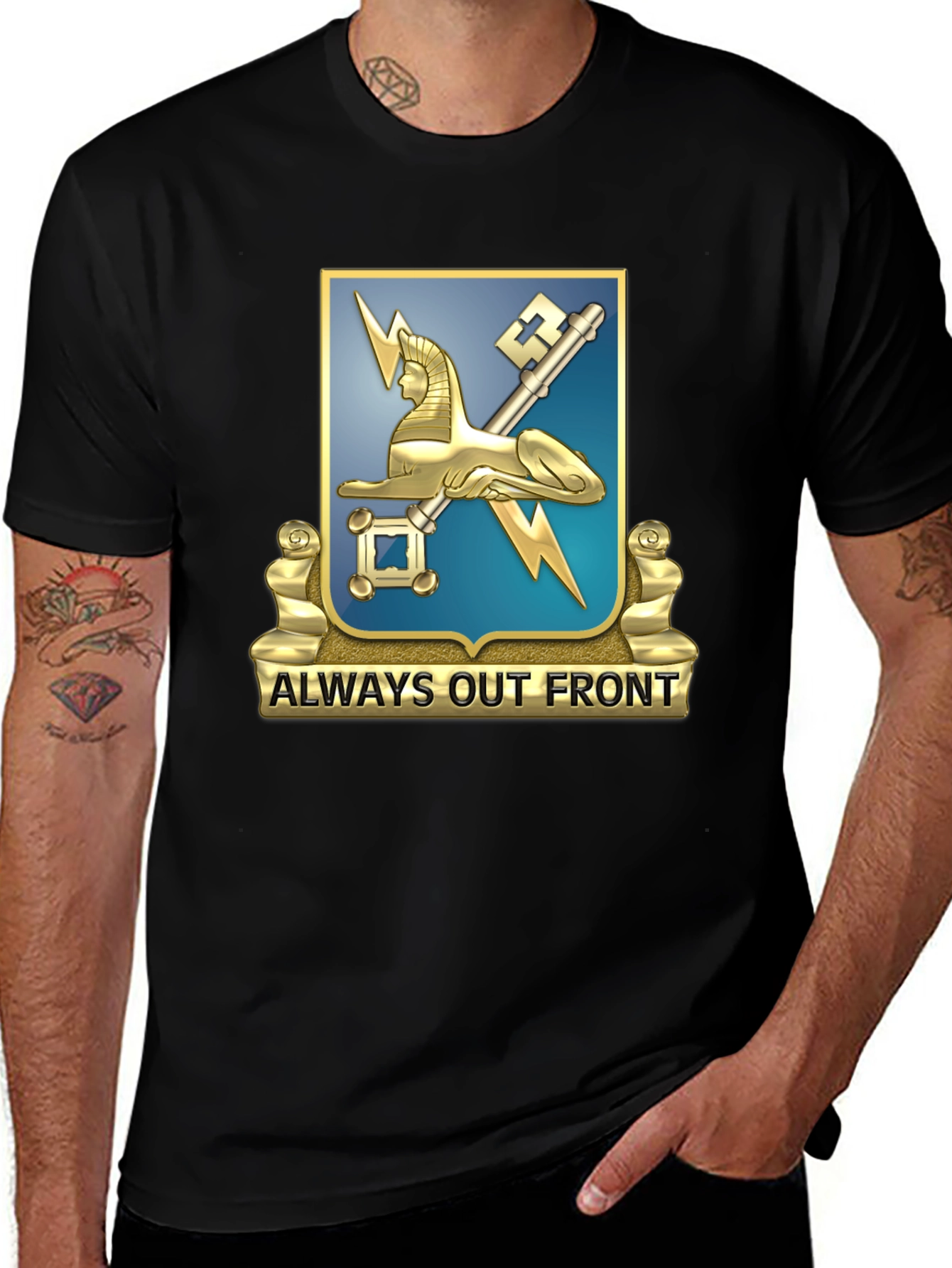 Always Out Front Black T-Shirt