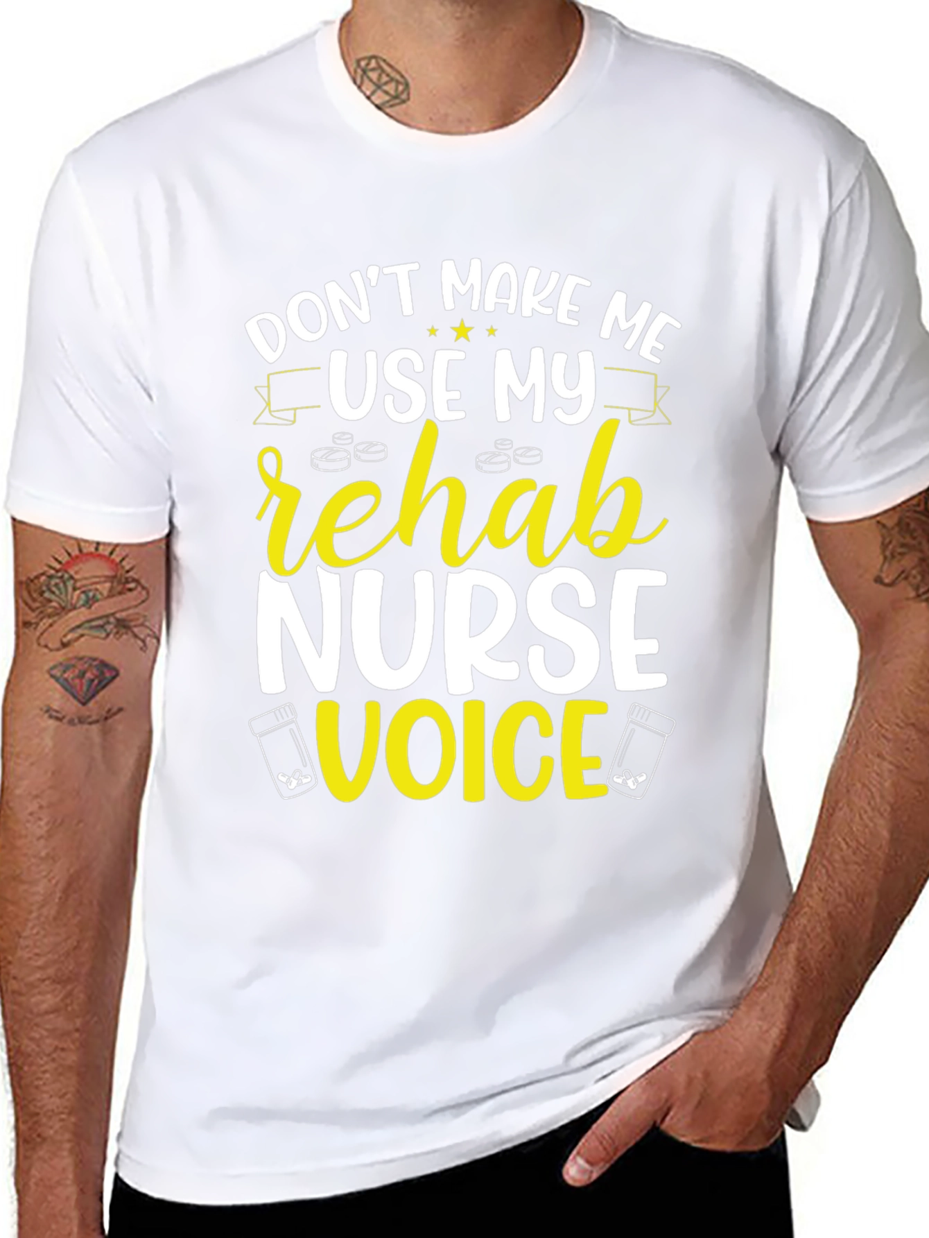 Rehab Nurse Voice T-Shirt - Funny Novelty Tee