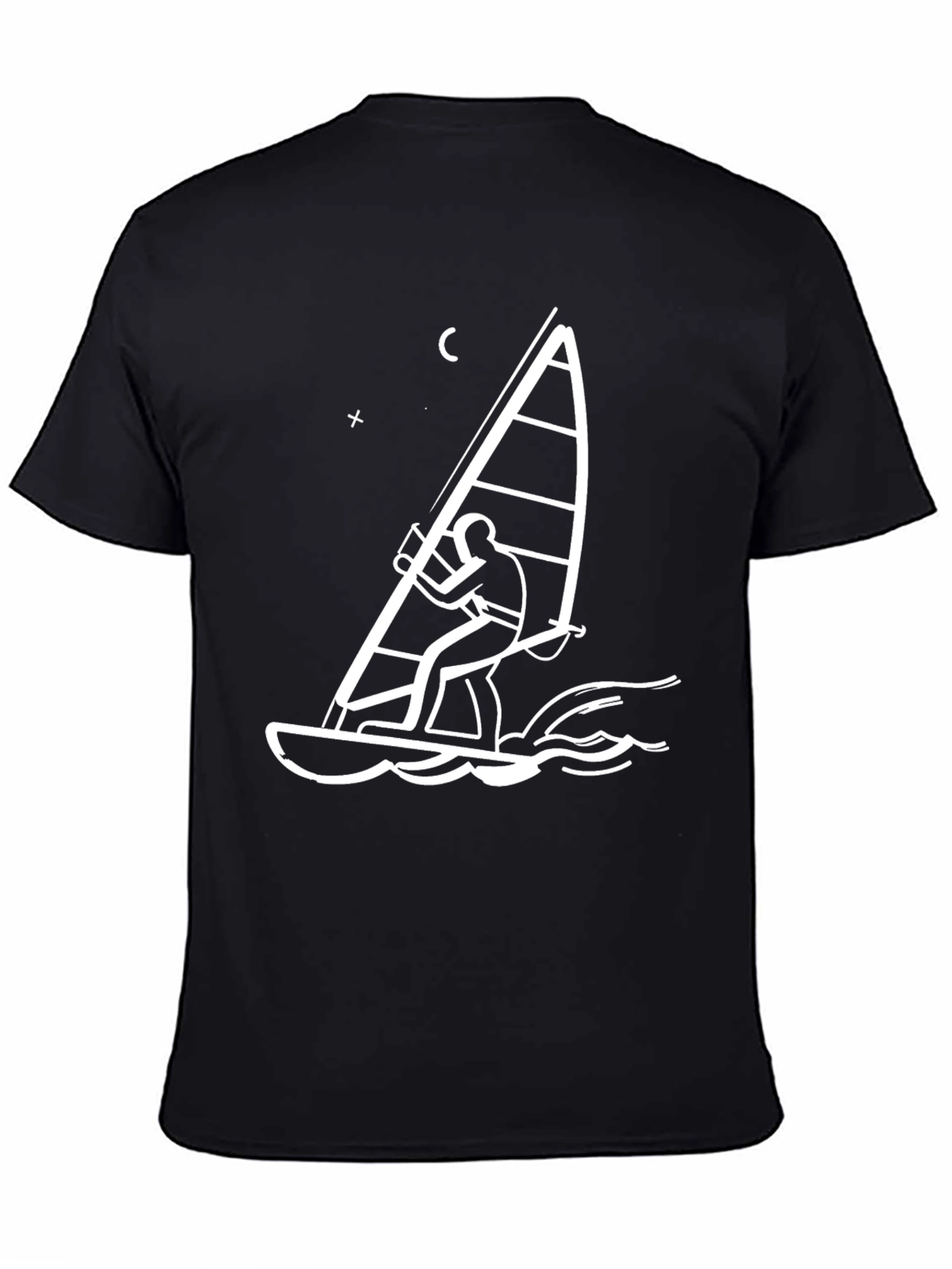 Windsurfer Graphic T-Shirt - Black