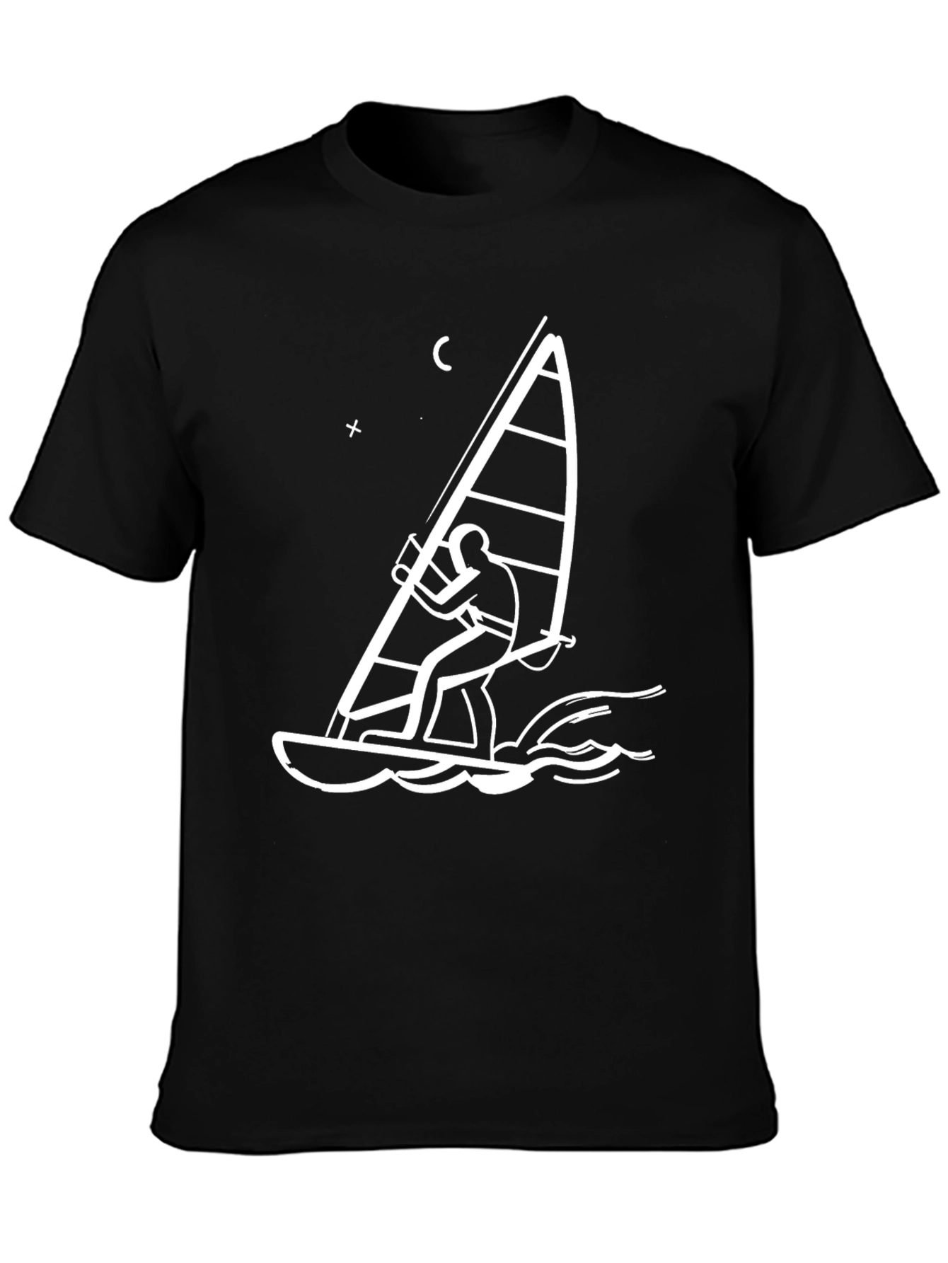 Windsurfer Graphic T-Shirt - Black