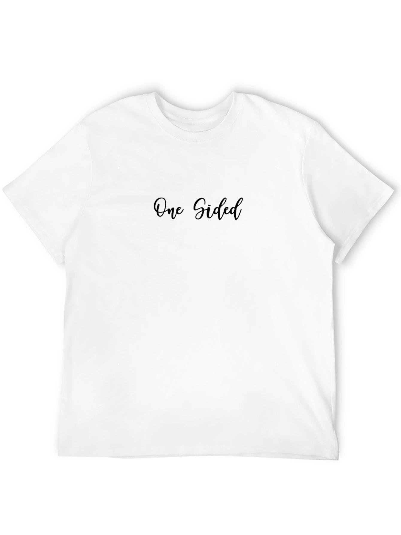 One Sided Black Graphic T-Shirt