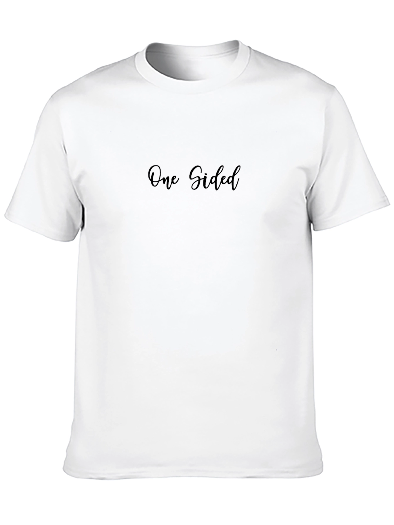 One Sided Black Graphic T-Shirt