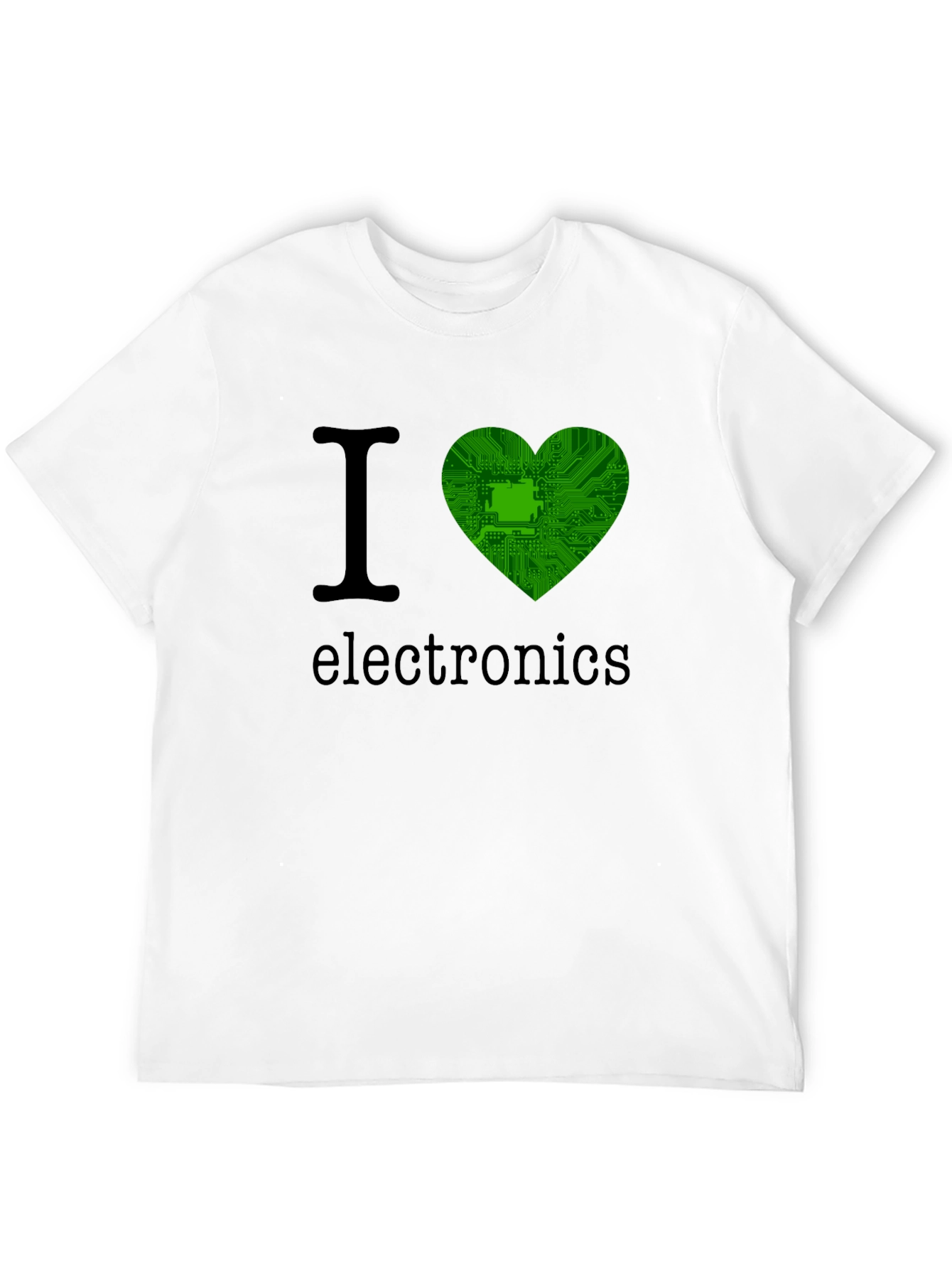 I Heart Electronics T-Shirt - Circuit Board Design