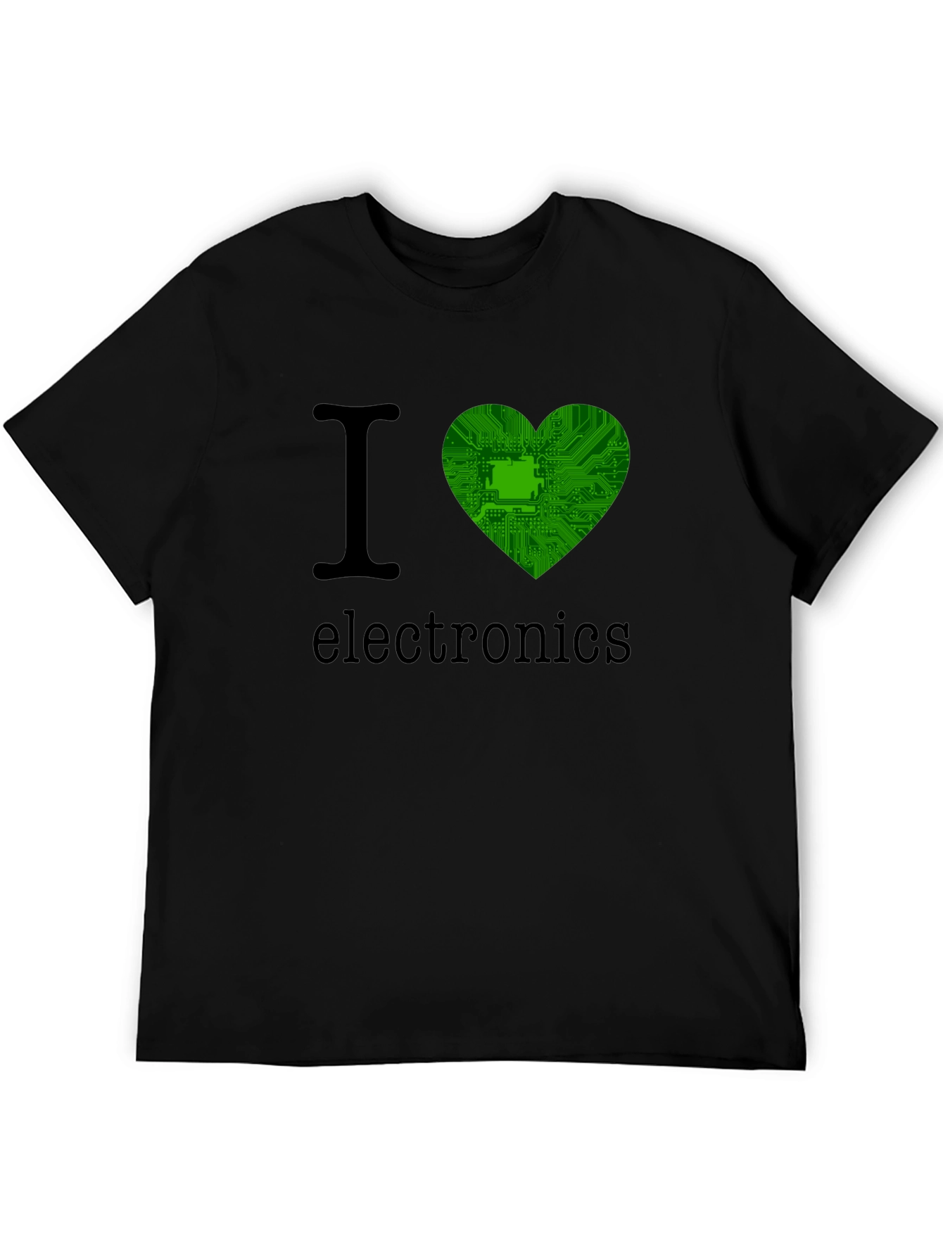 I Heart Electronics T-Shirt - Circuit Board Design