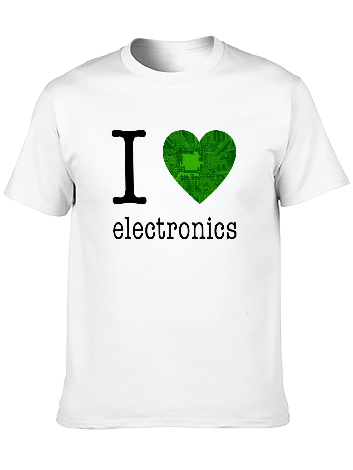 I Heart Electronics T-Shirt - Circuit Board Design