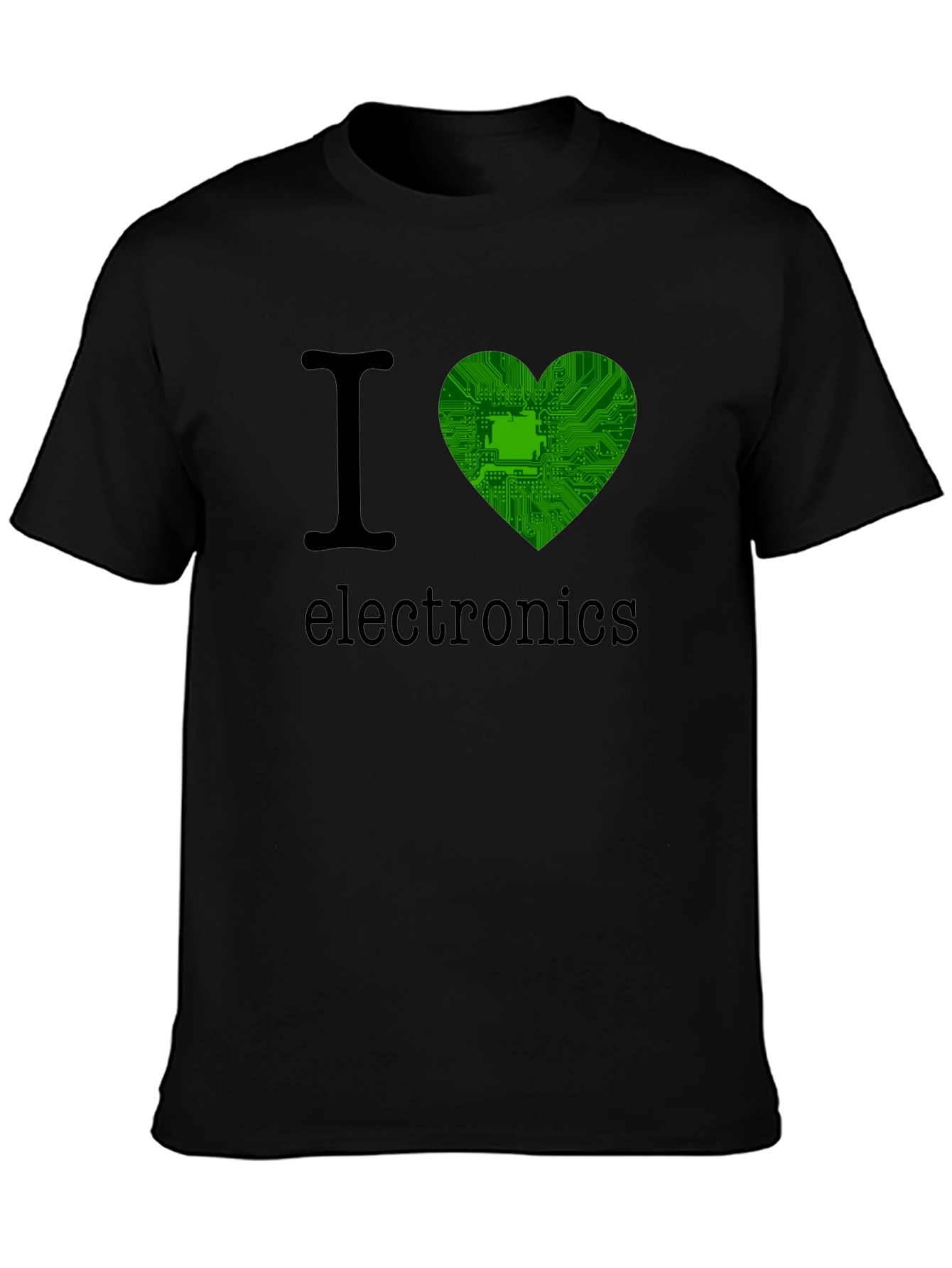 I Heart Electronics T-Shirt - Circuit Board Design