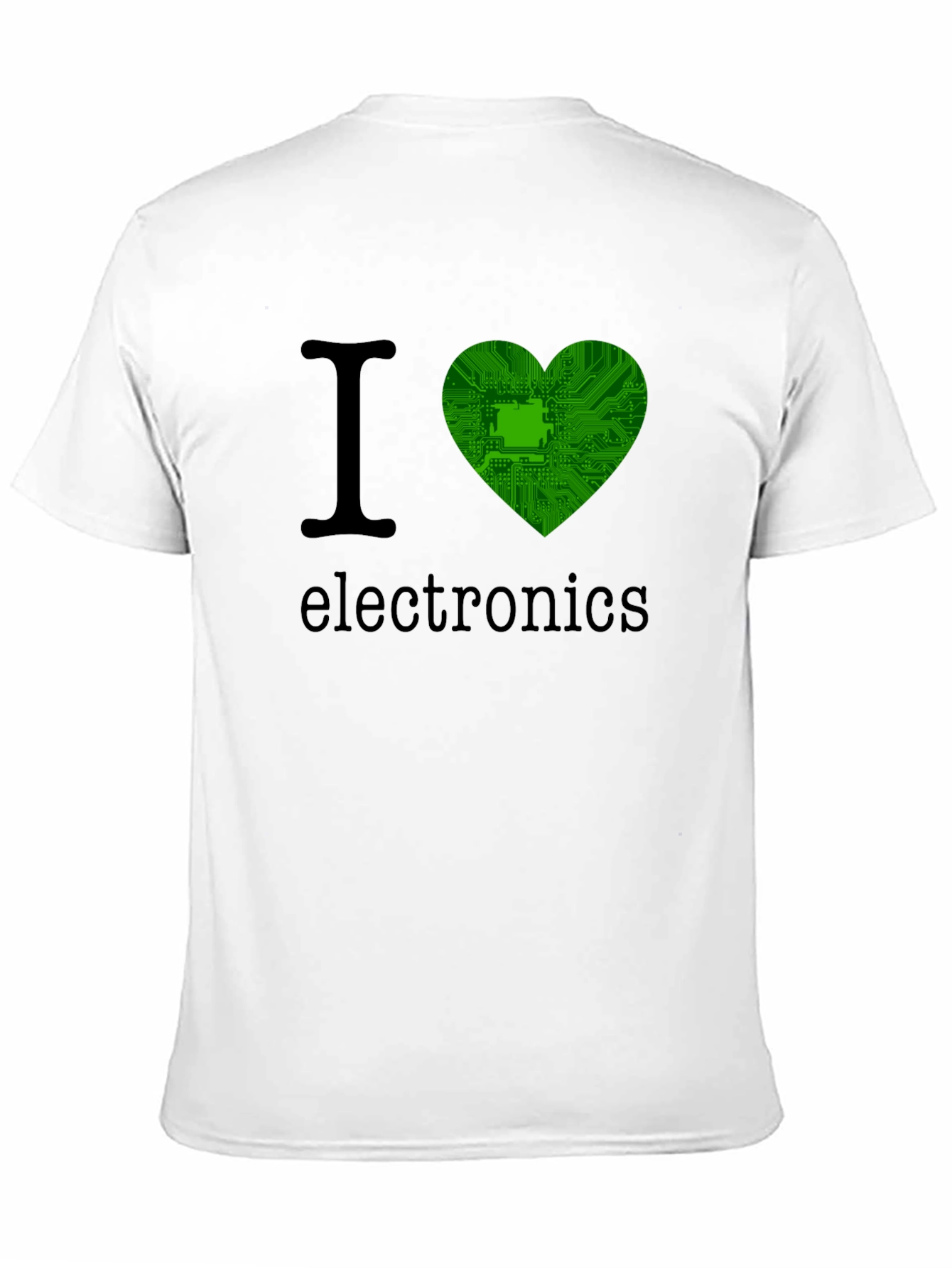 I Heart Electronics T-Shirt - Circuit Board Design