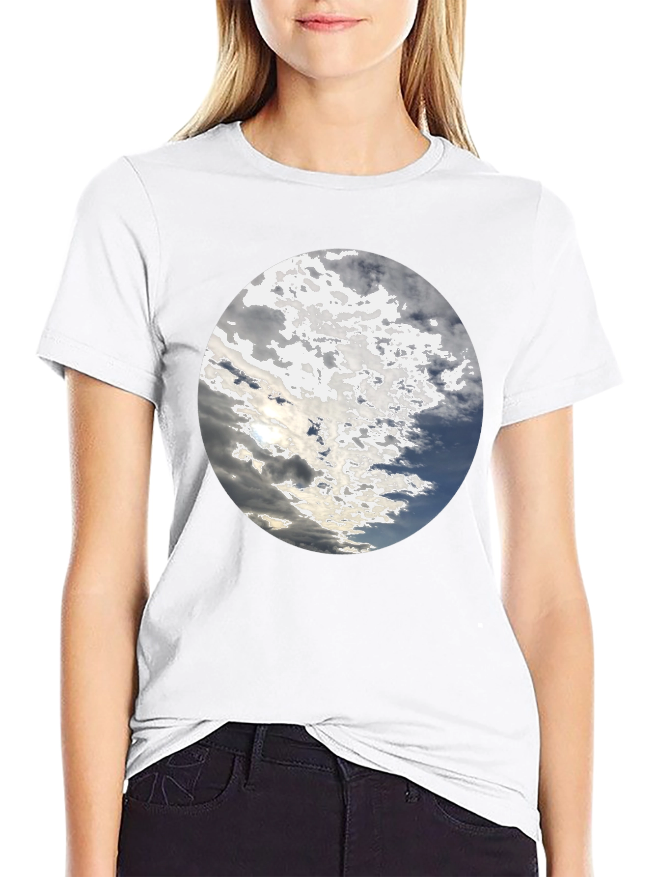 Cloudscape Graphic Black T-Shirt