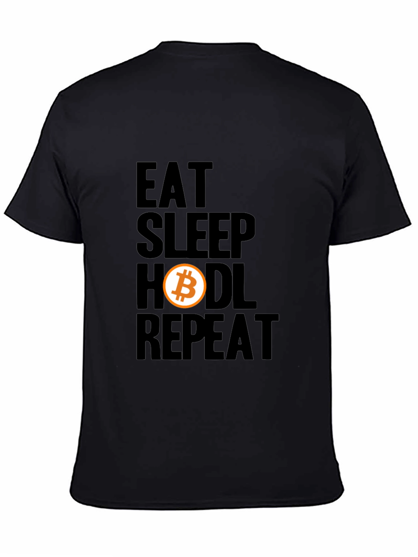 Eat Sleep Hodl Repeat Bitcoin Crypto T-Shirt