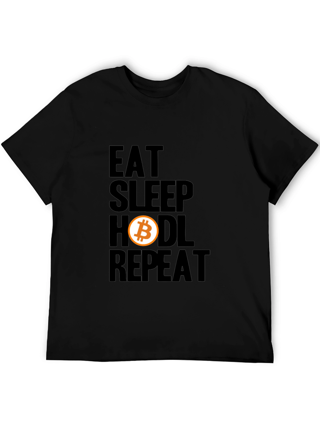 Eat Sleep Hodl Repeat Bitcoin Crypto T-Shirt